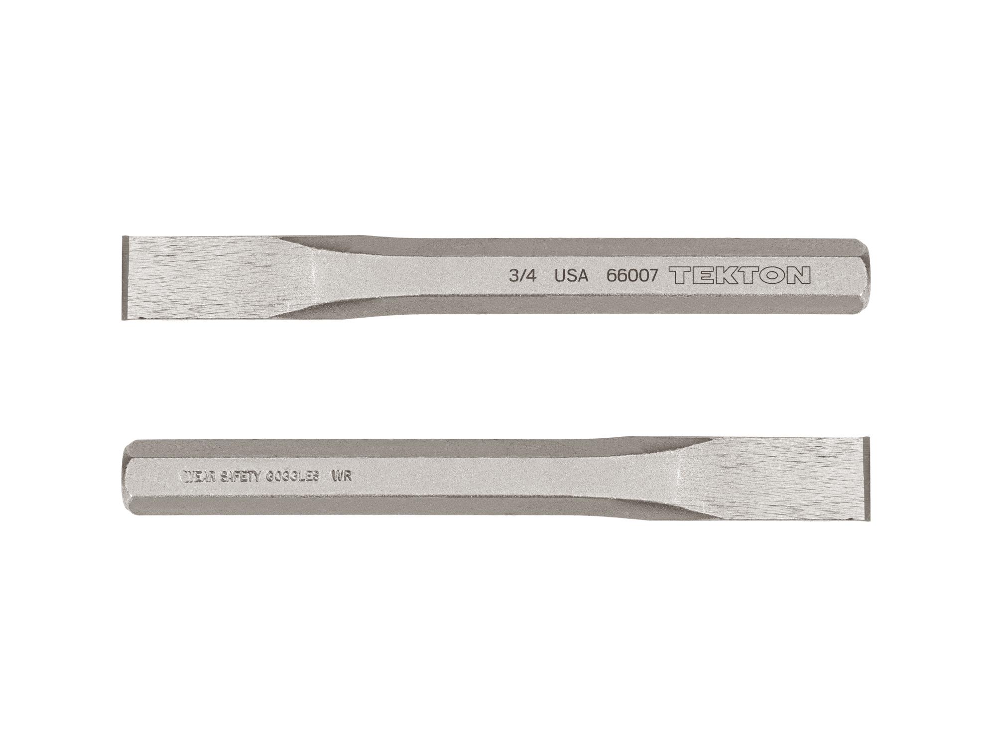 Side view of Tekton cold chisel. Item #66007