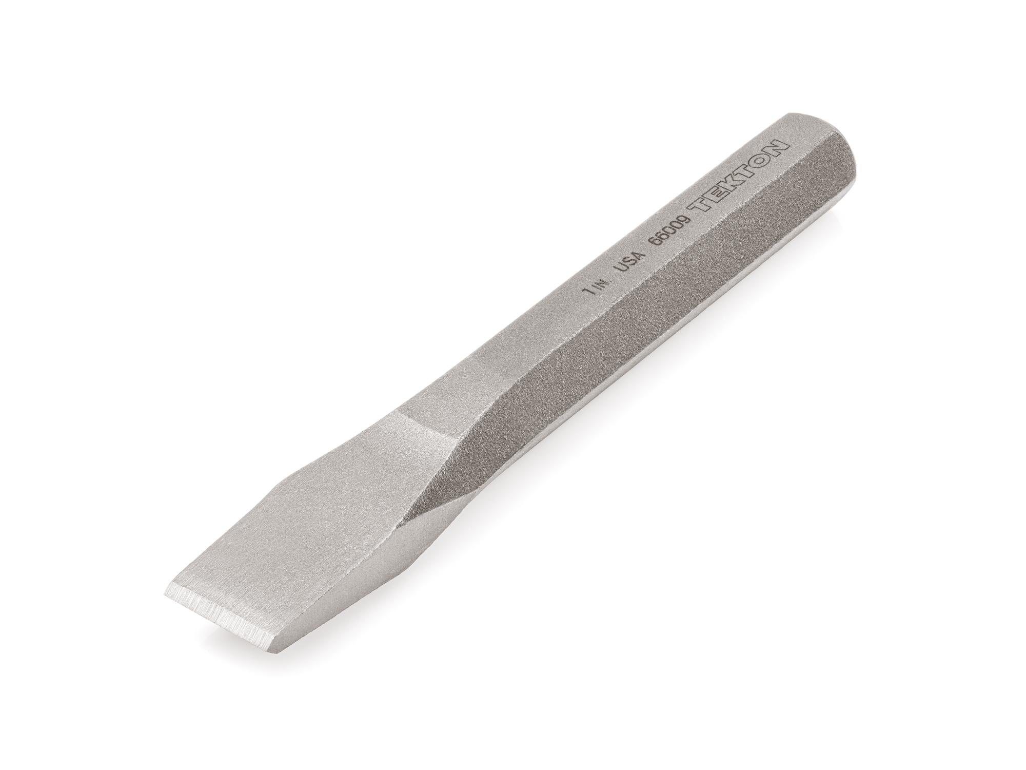 Front-right angle view of Tekton cold chisel. Item #66009