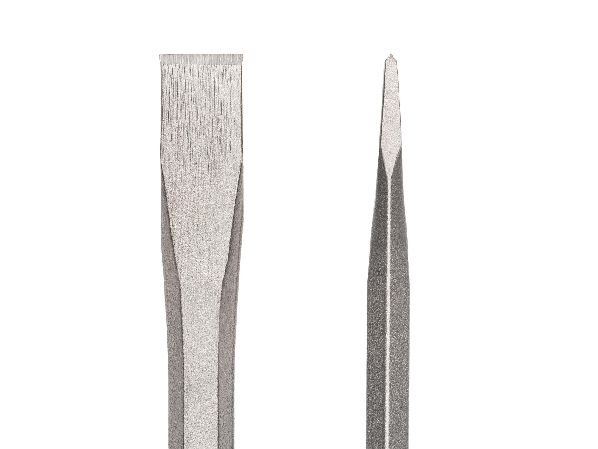 Closeup view of Tekton cold chisel. Item #66205