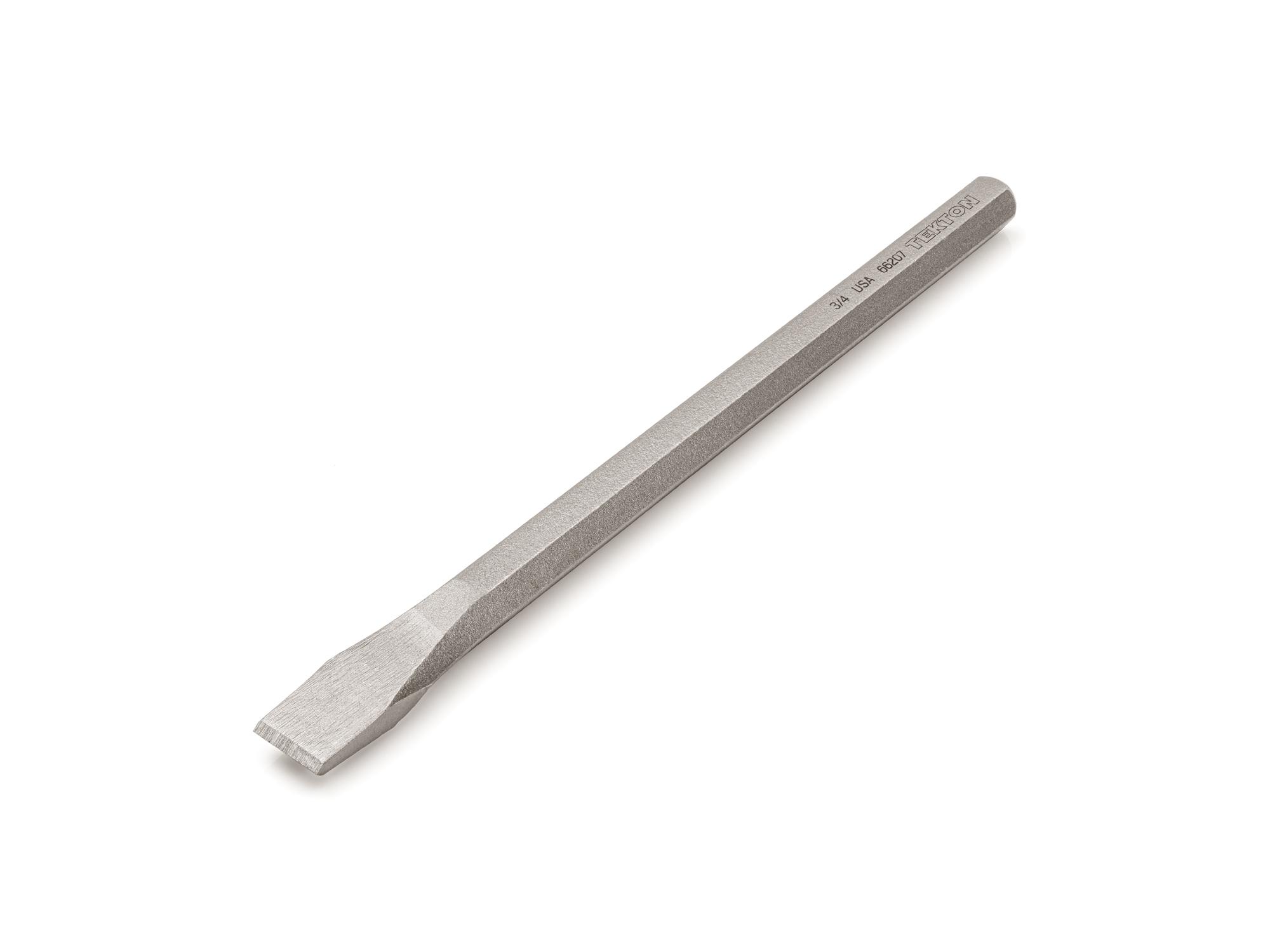 Front-right angle view of Tekton cold chisel. Item #66207