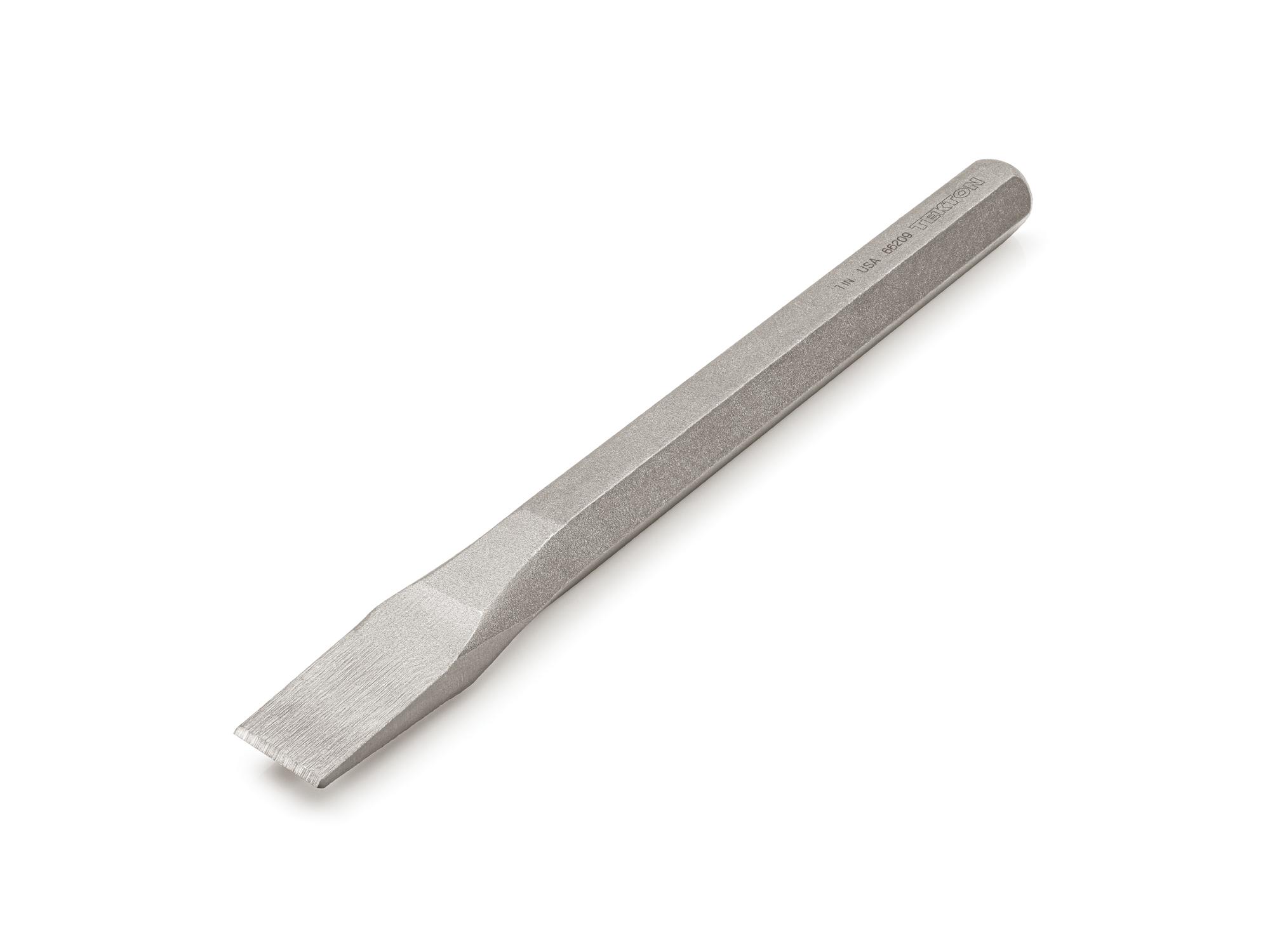 Front-right angle view of Tekton cold chisel. Item #66209