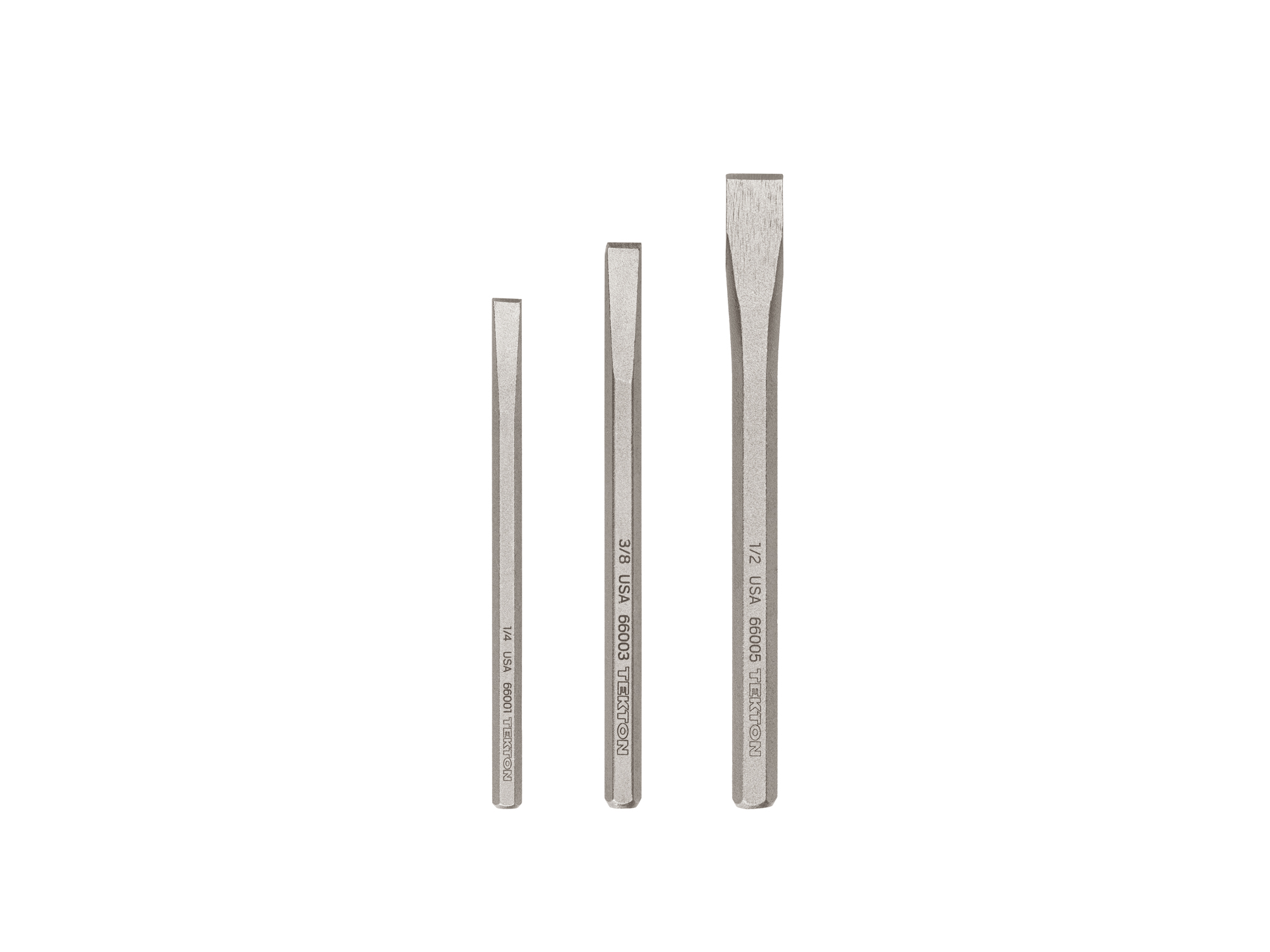 TEKTON Cold Chisel Set, 3-Piece (1/4, 3/8, 1/2 in.)