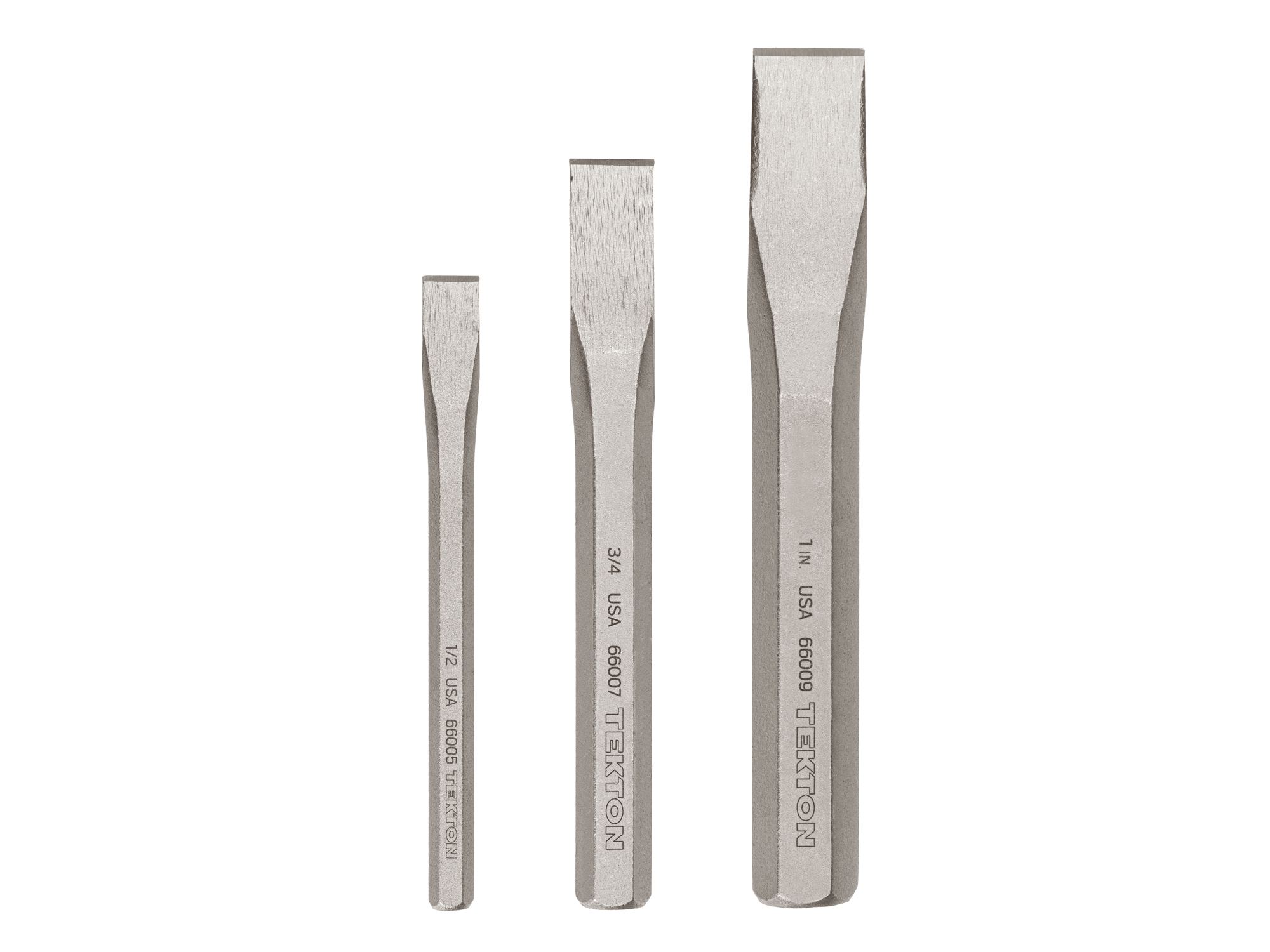 TEKTON Cold Chisel Set, 3-Piece (1/2, 3/4, 1 in.)