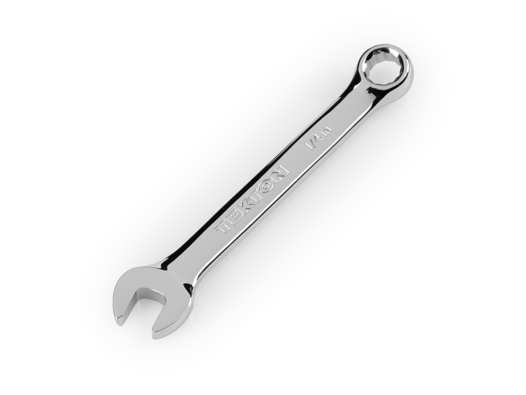 Front-right angle view of  Tekton 1/4 inch combination wrench