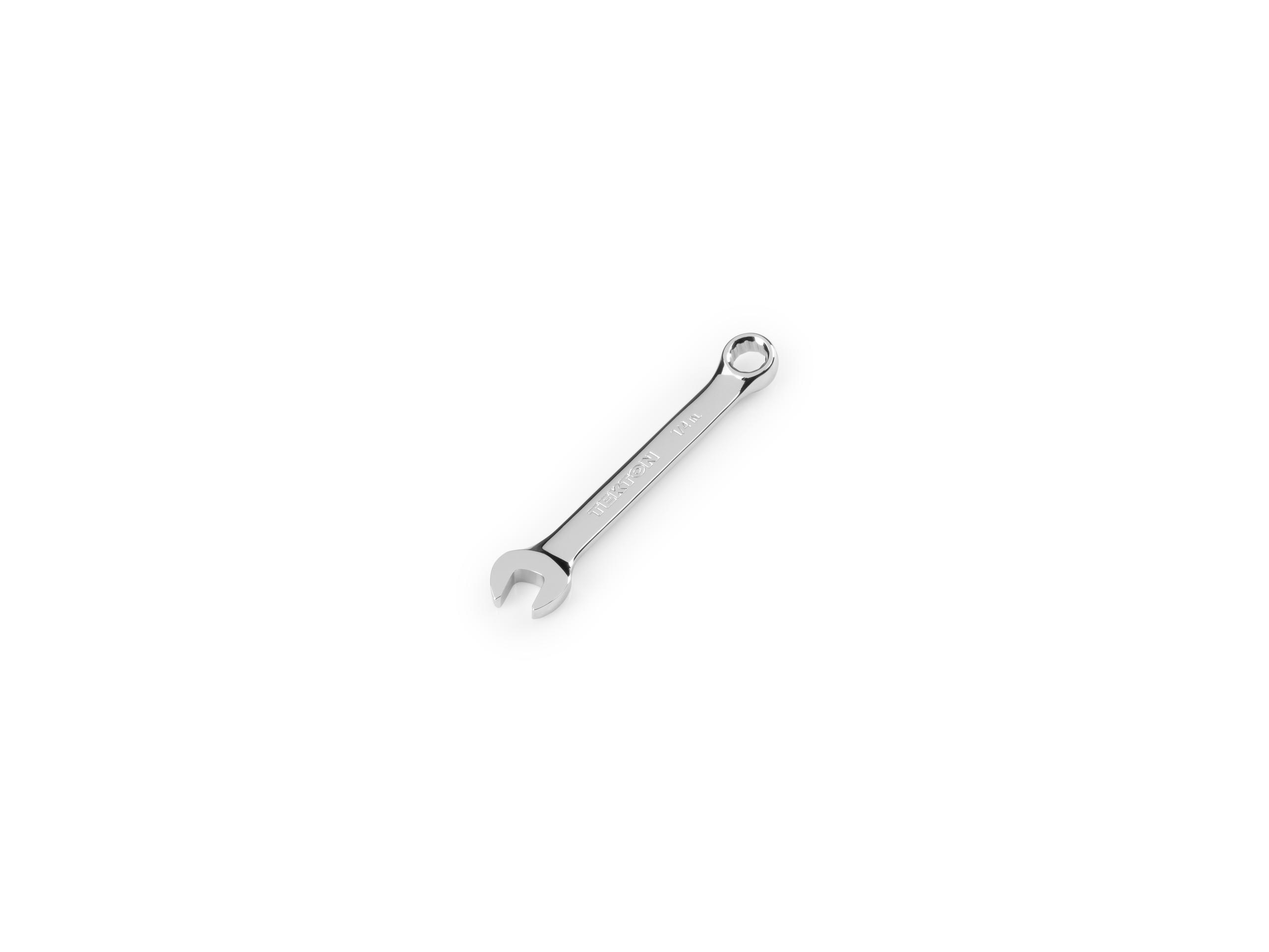 Front-right angle view of Tekton combination wrench. Item #18041