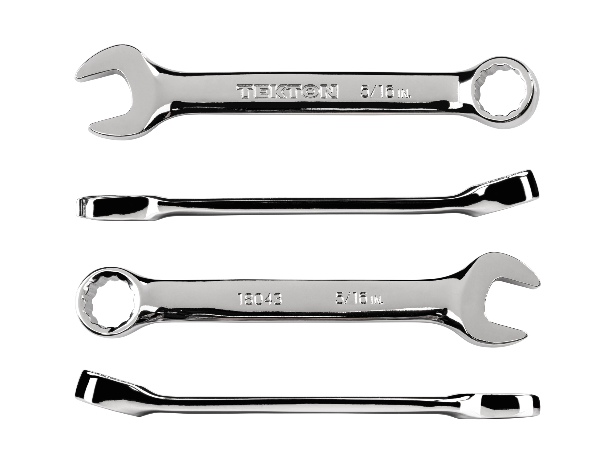 Side view of  Tekton 5/16 inch combination wrench