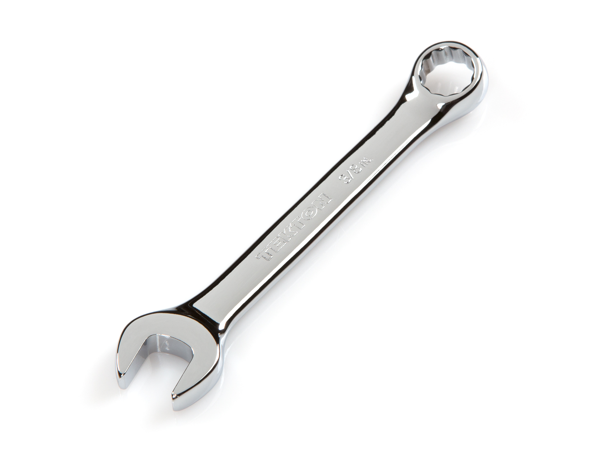 Front-right angle view of  Tekton 3/8 inch combination wrench