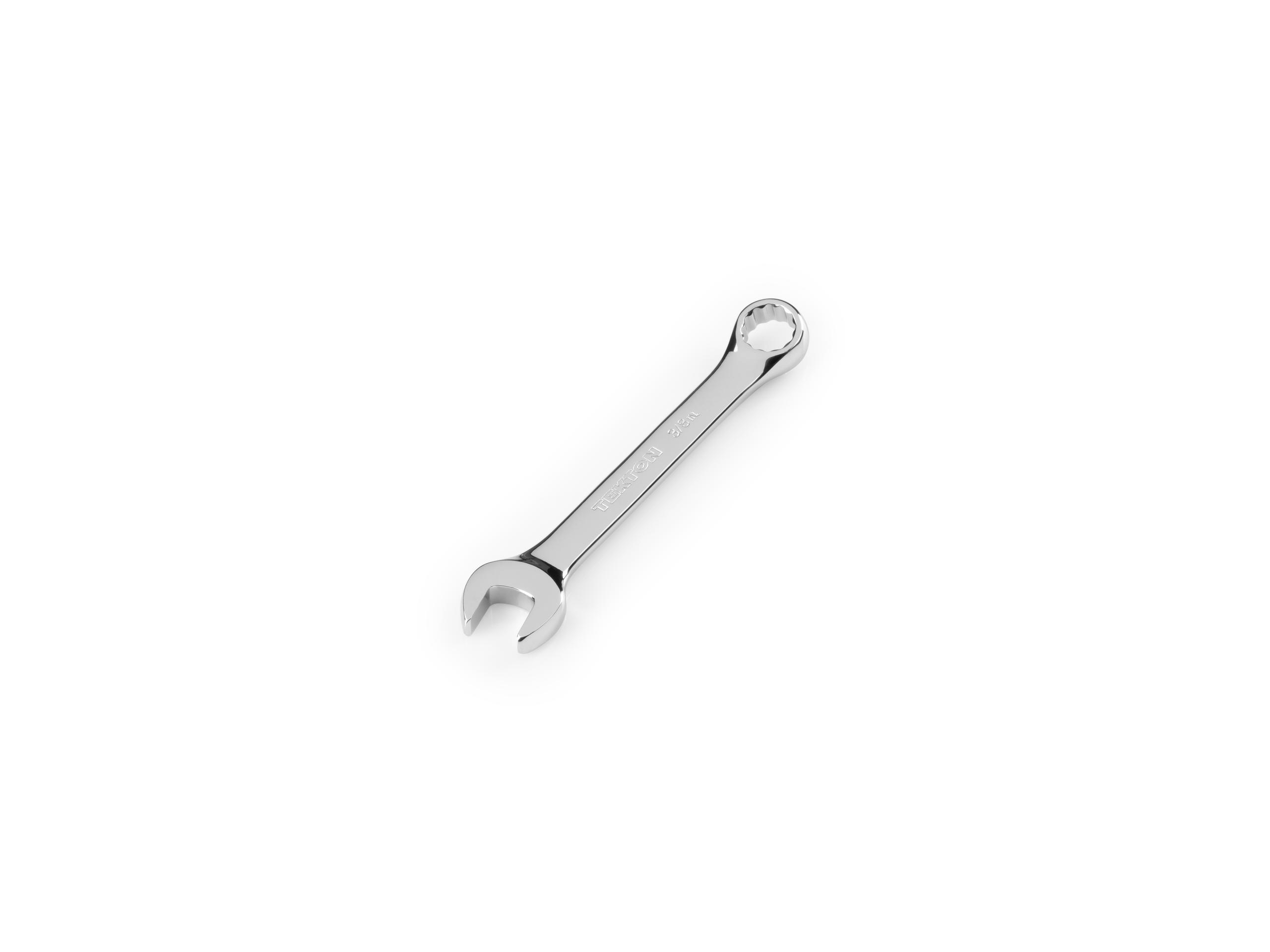 Front-right angle view of Tekton combination wrench. Item #18045