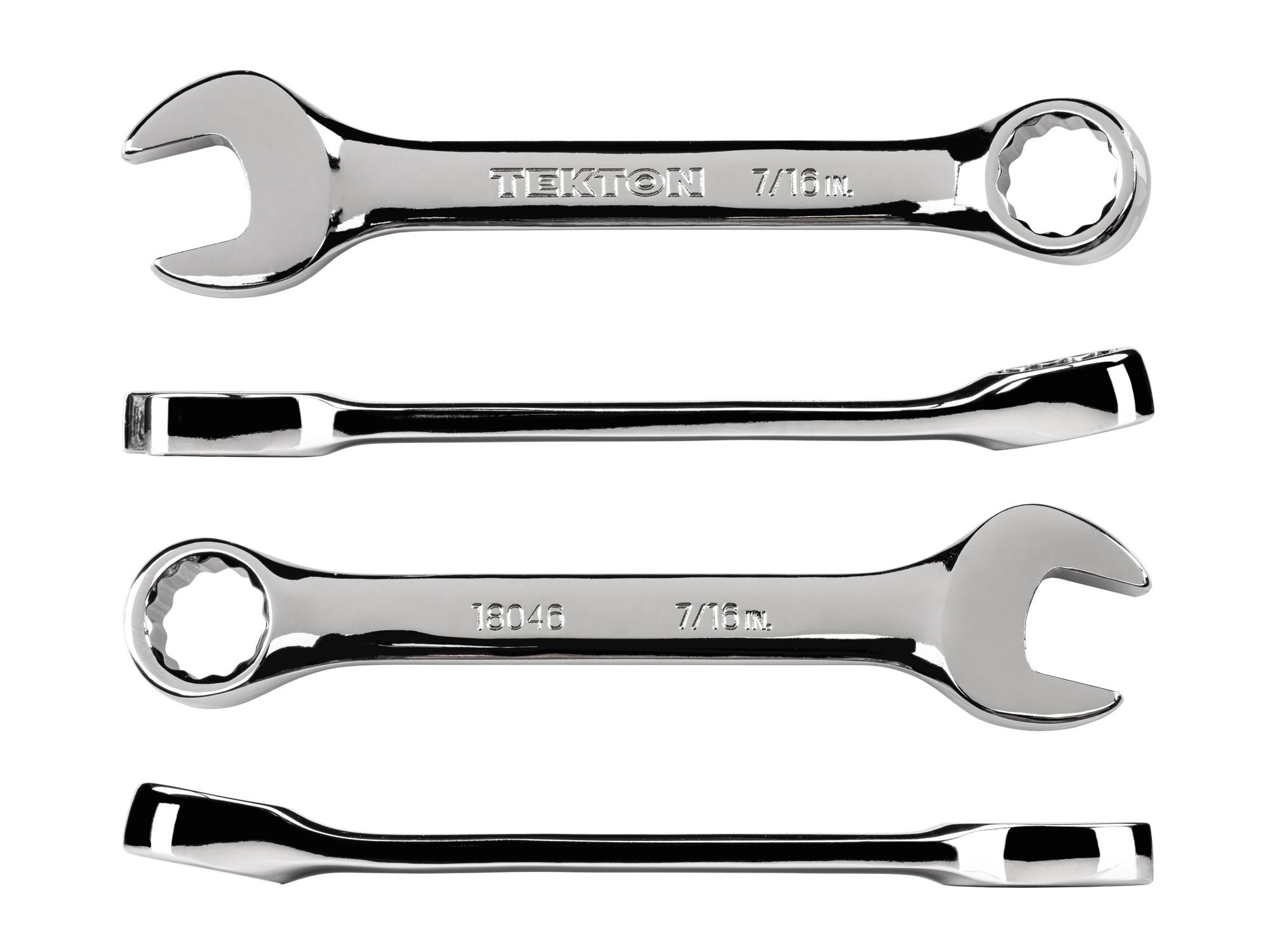 Side view of Tekton combination wrench. Item #18046