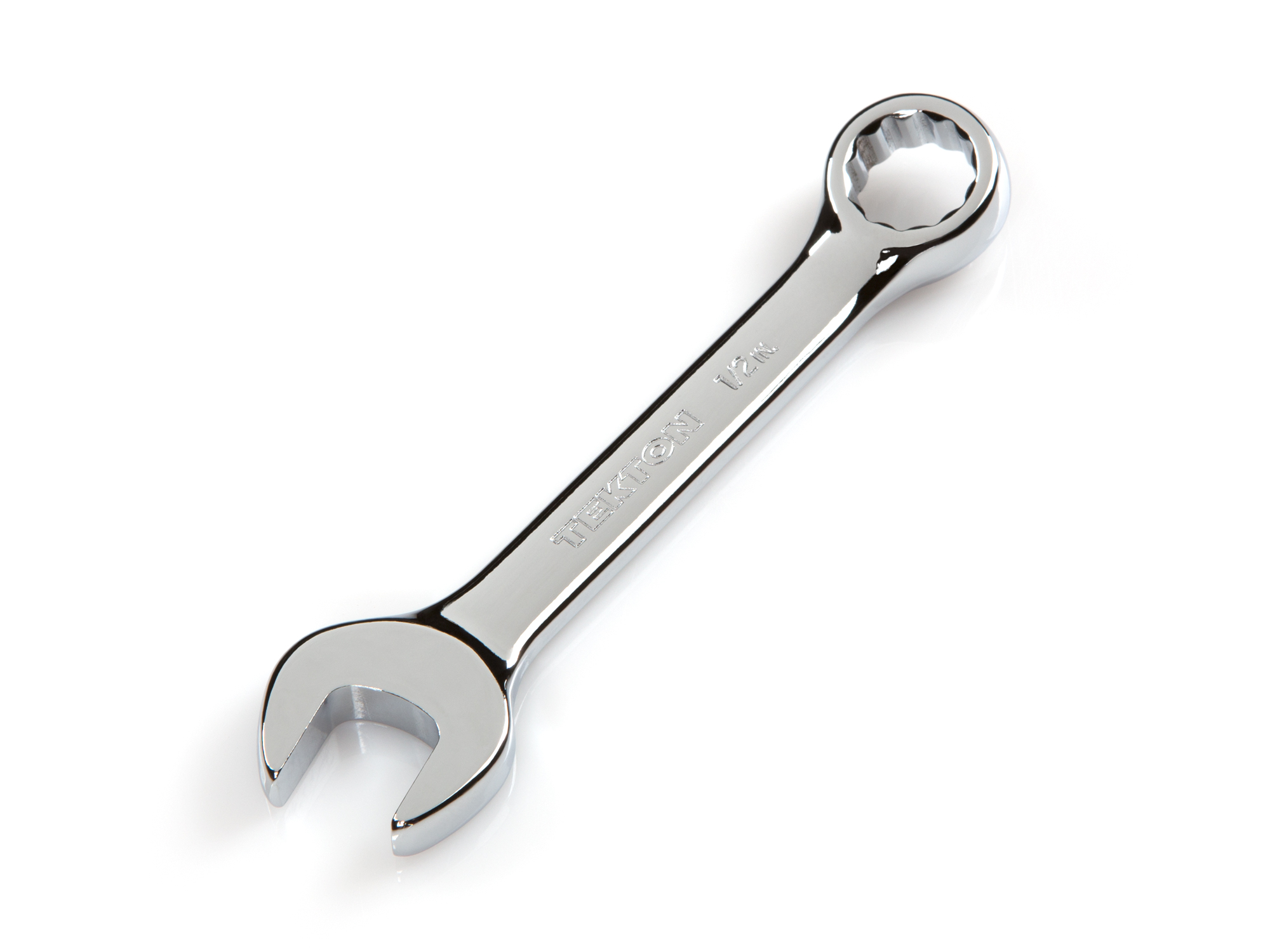 Front-right angle view of  Tekton 1/2 inch combination wrench