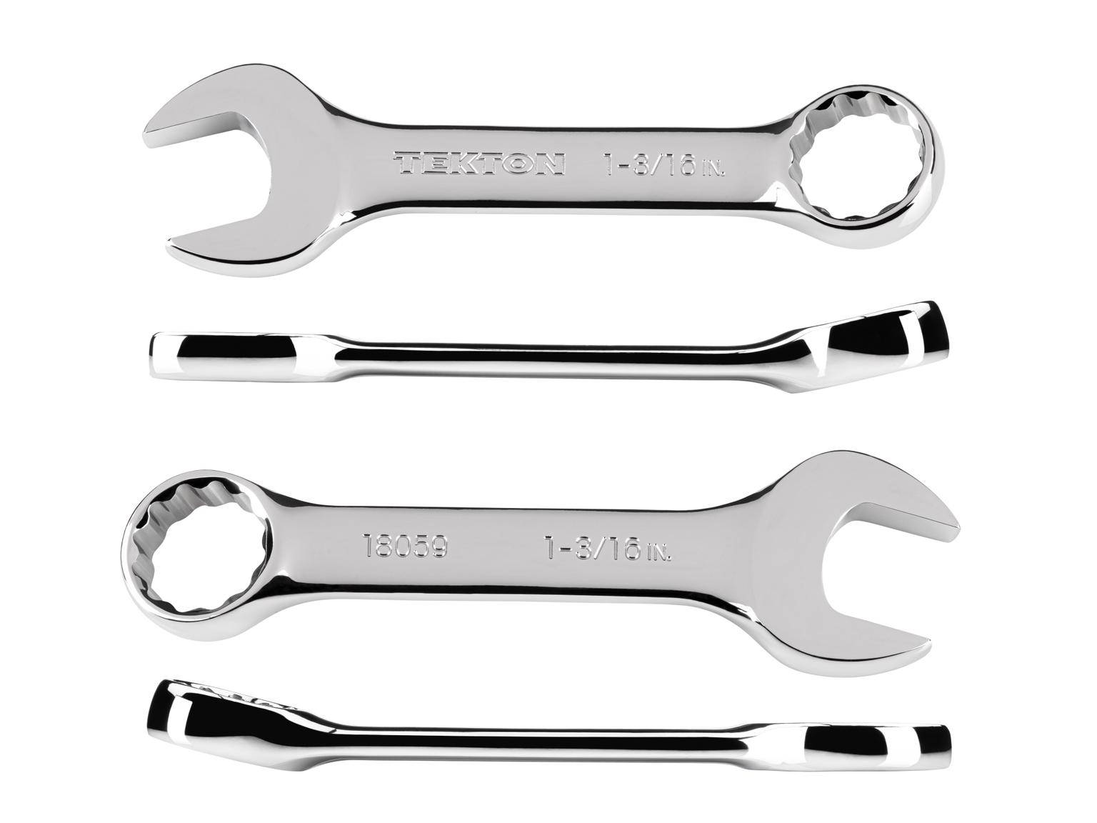 Side view of Tekton combination wrench. Item #18059