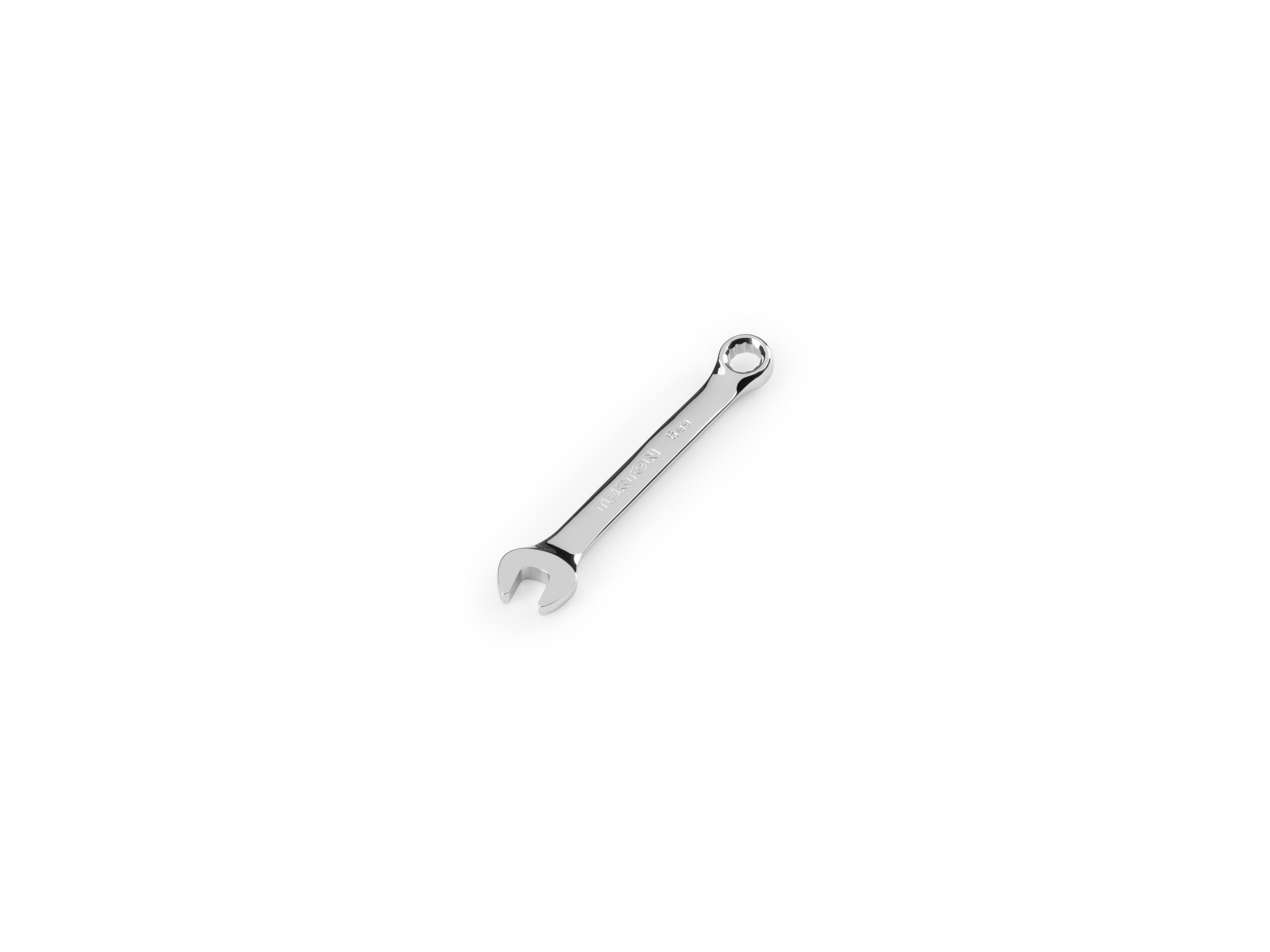 Front-right angle view of Tekton combination wrench. Item #18061