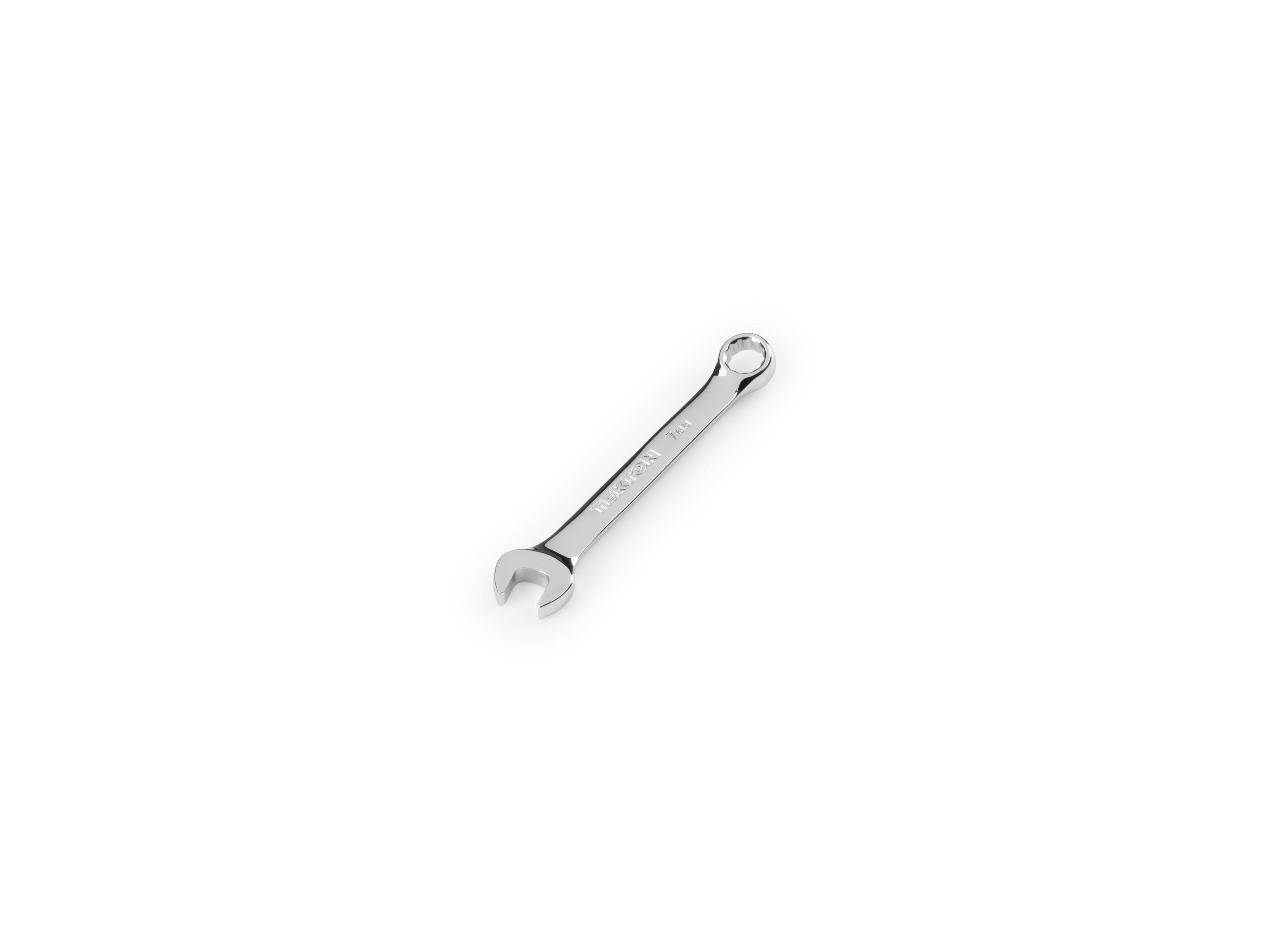 Front-right angle view of Tekton combination wrench. Item #18062