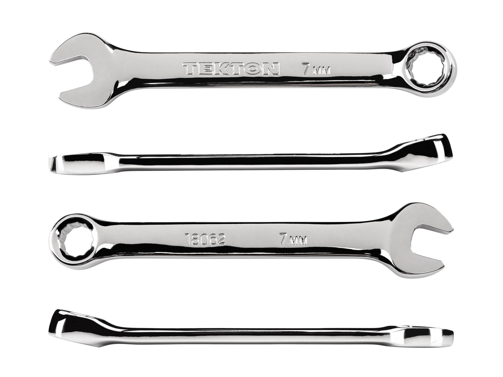 Side view of Tekton combination wrench. Item #18062