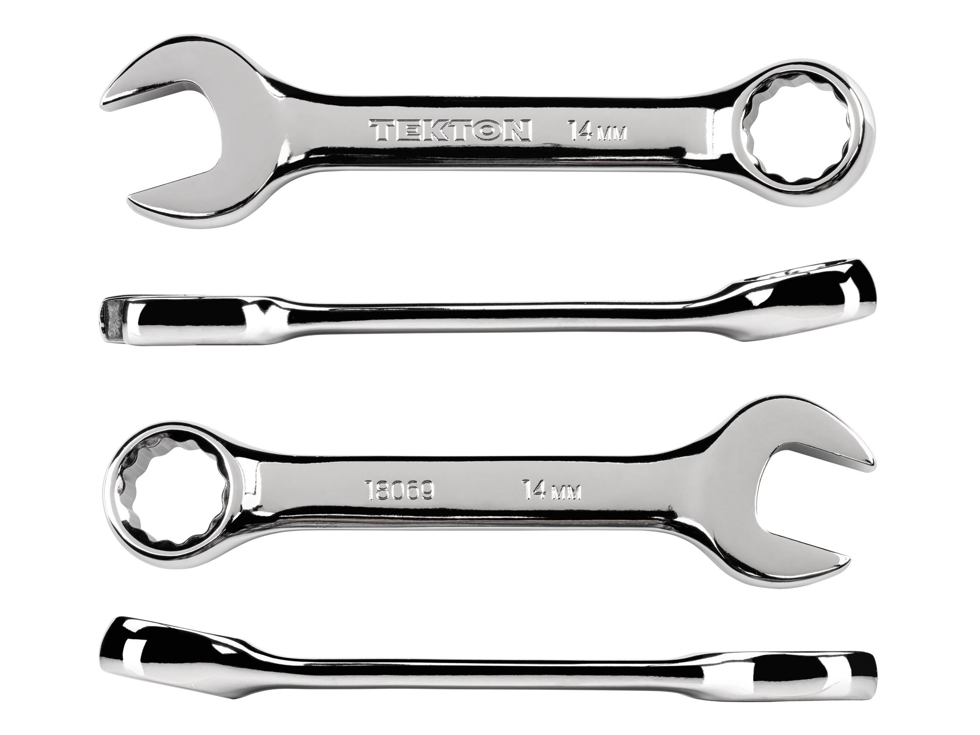 Side view of Tekton combination wrench. Item #18069