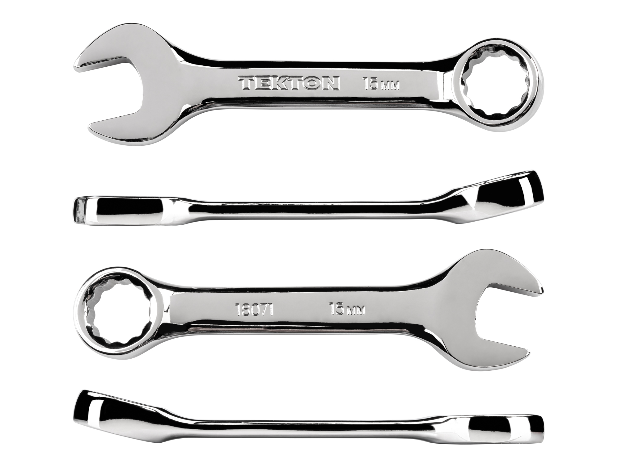 TEKTON 15 mm Stubby Combination Wrench