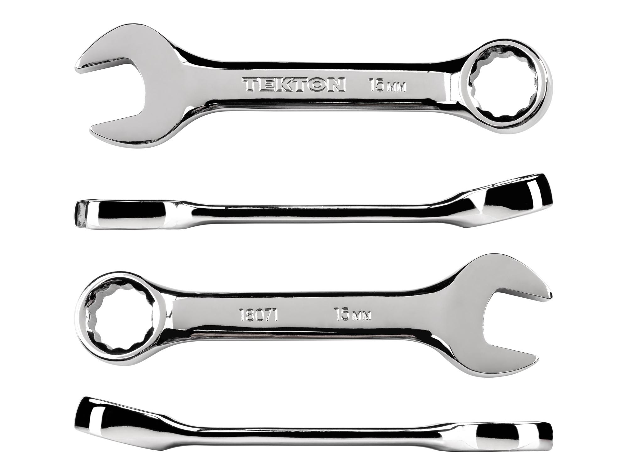 Side view of Tekton combination wrench. Item #18071