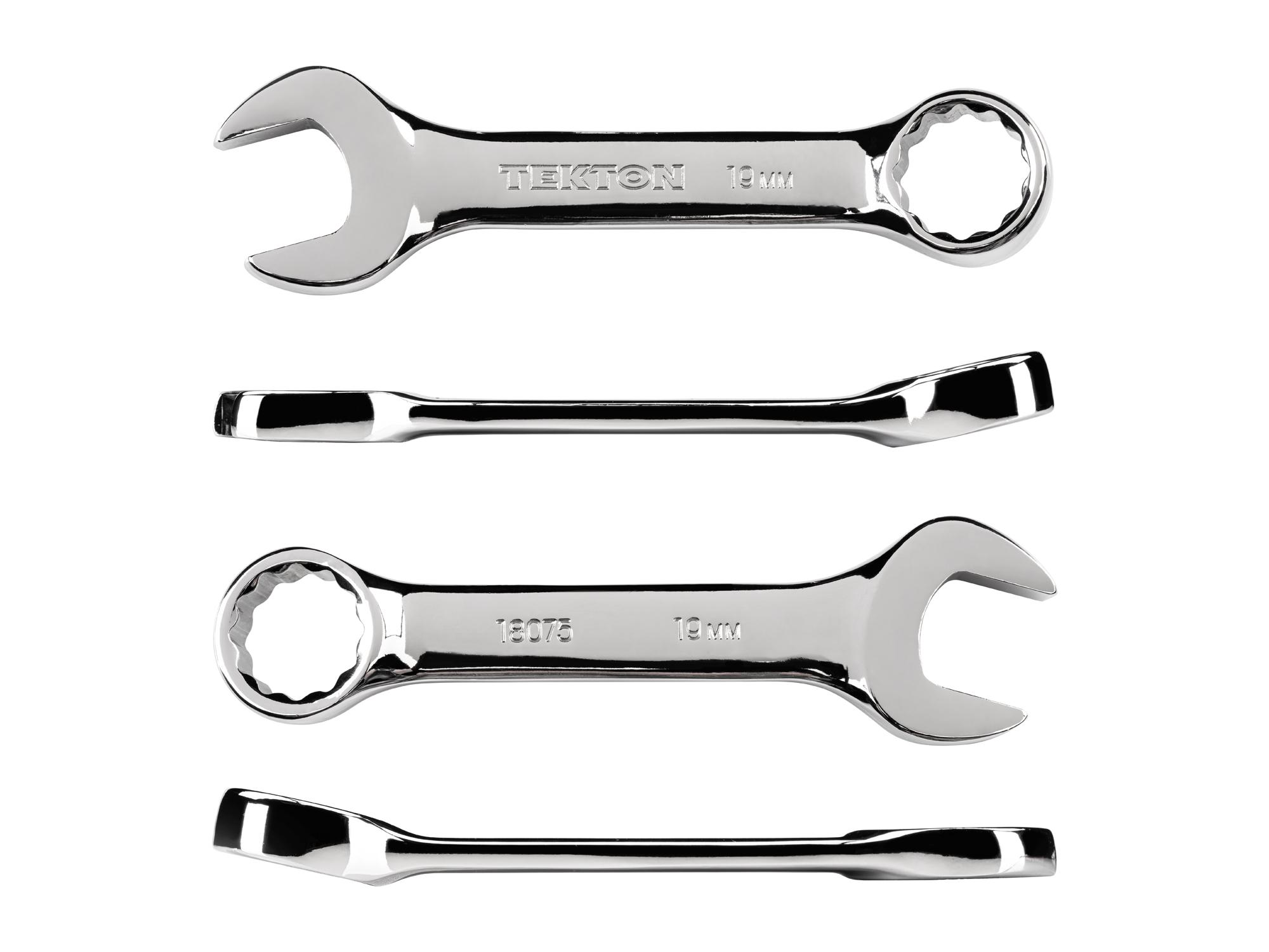 Side view of Tekton combination wrench. Item #18075