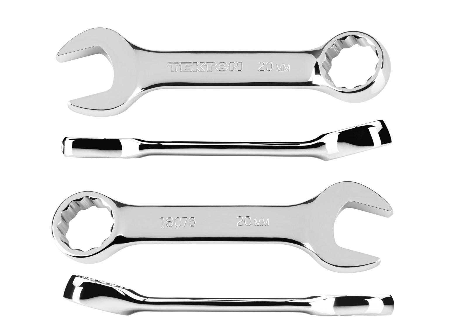 Side view of Tekton combination wrench. Item #18076