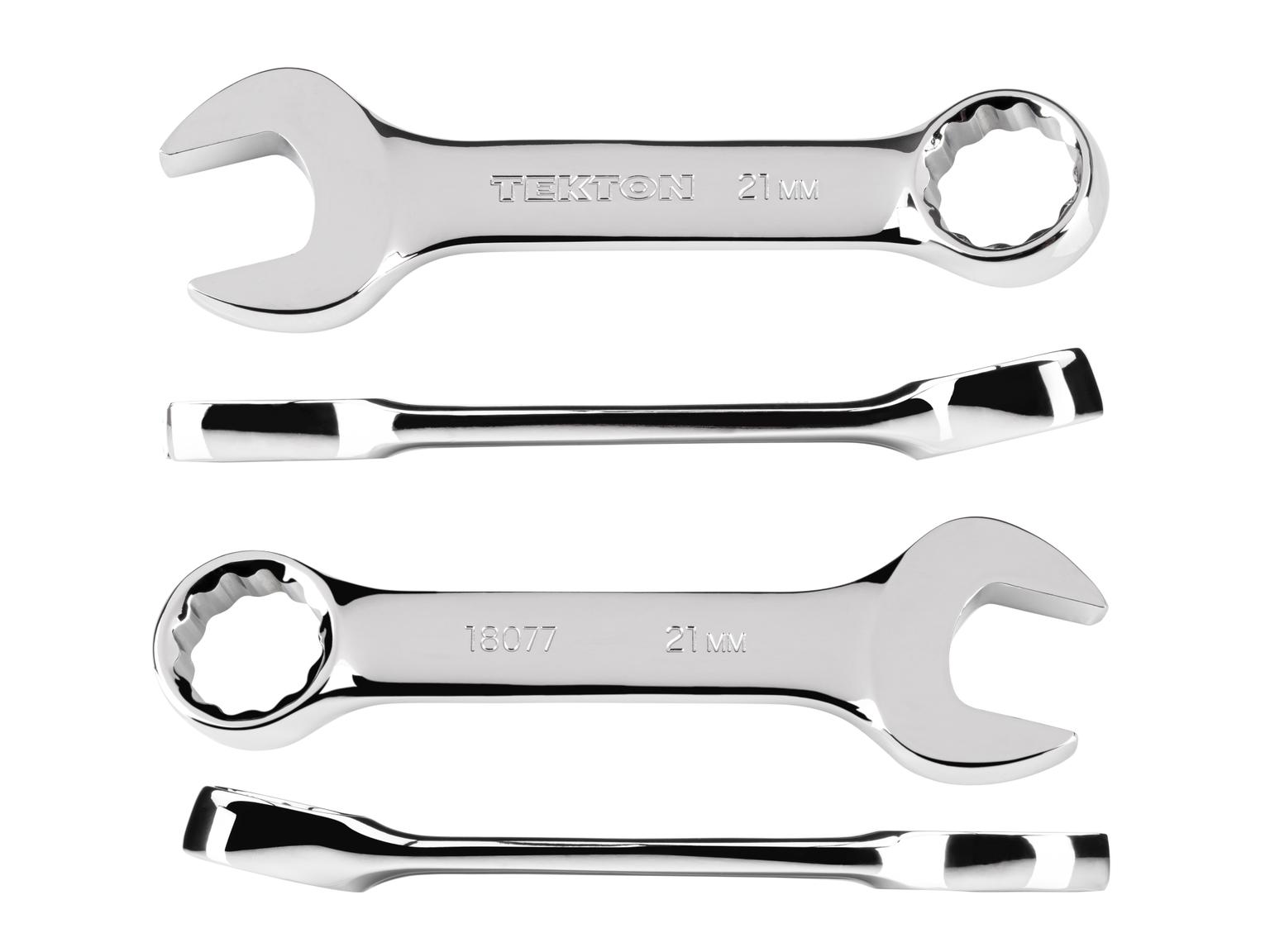 Side view of Tekton combination wrench. Item #18077