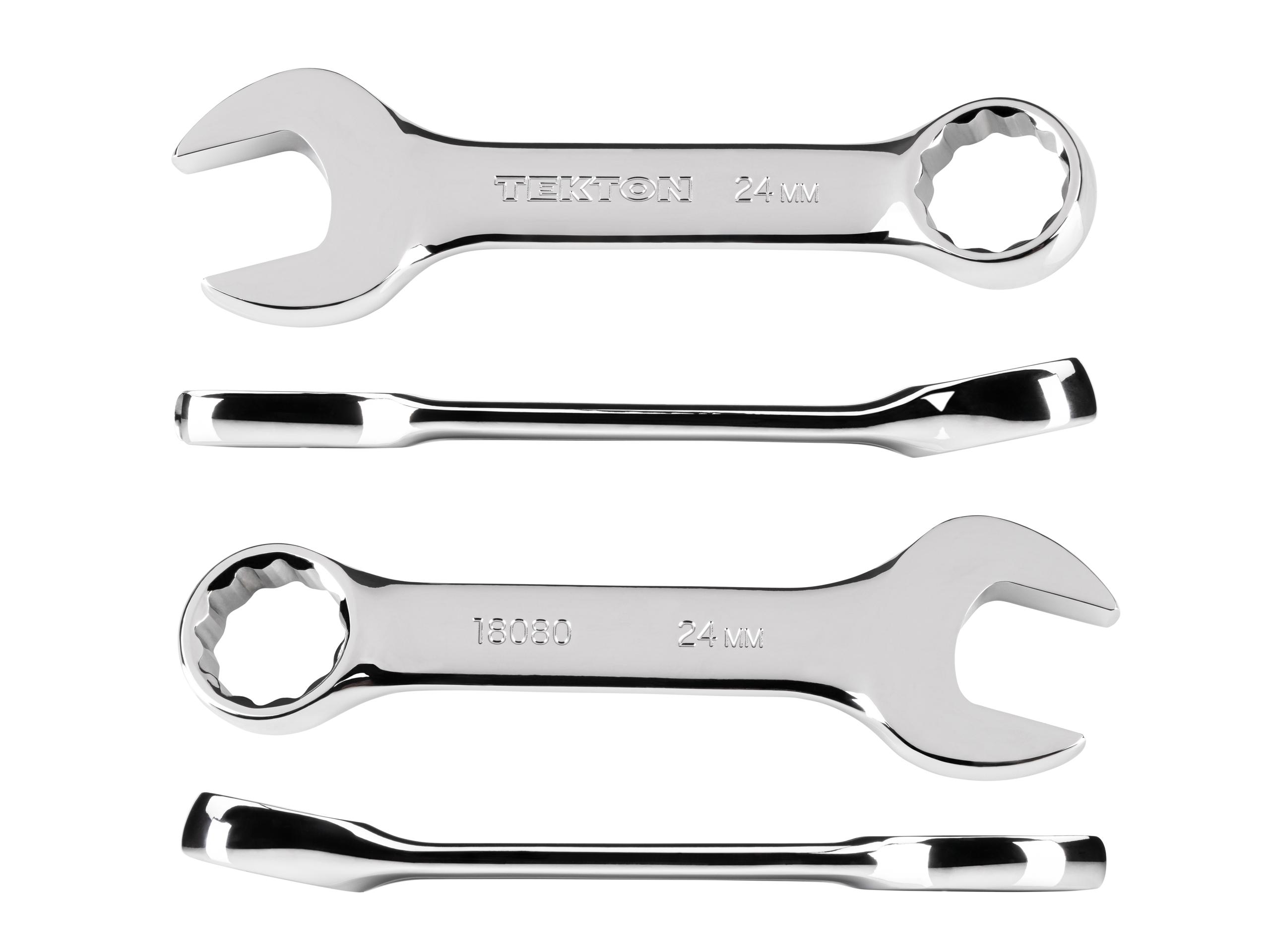 Side view of Tekton combination wrench. Item #18080
