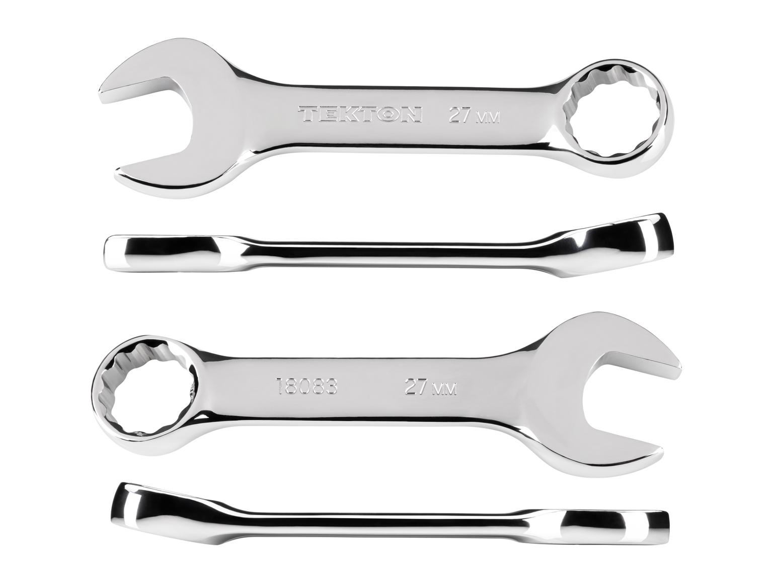 Side view of Tekton combination wrench. Item #18083