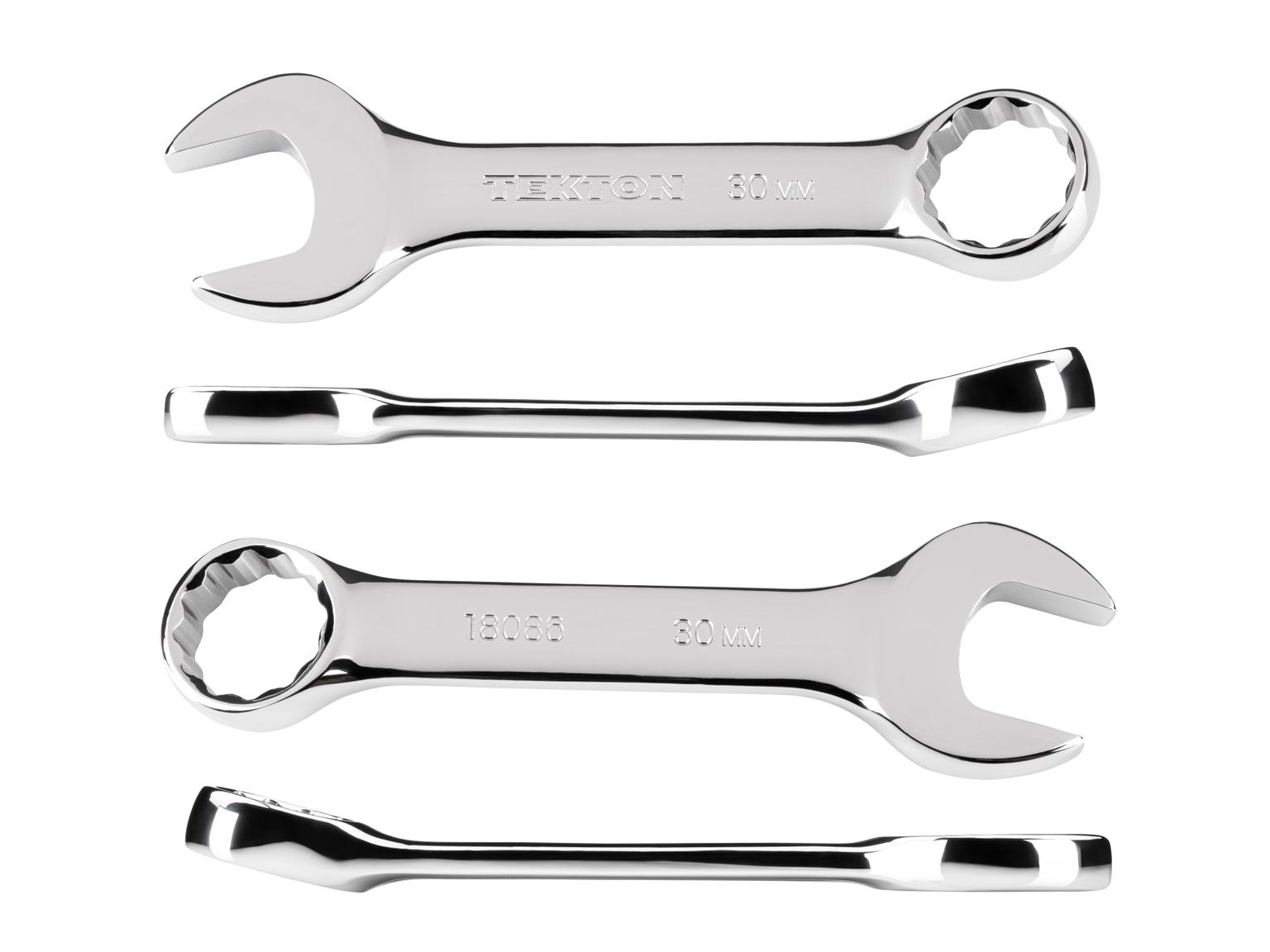 Side view of Tekton combination wrench. Item #18086
