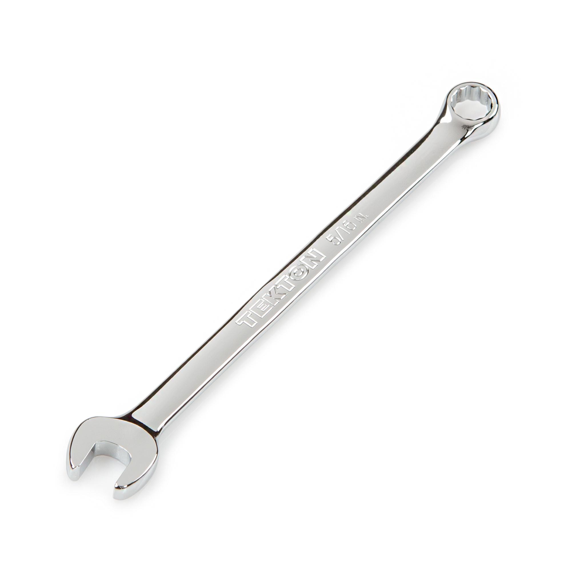 Front-right angle view of Tekton combination wrench. Item #18253