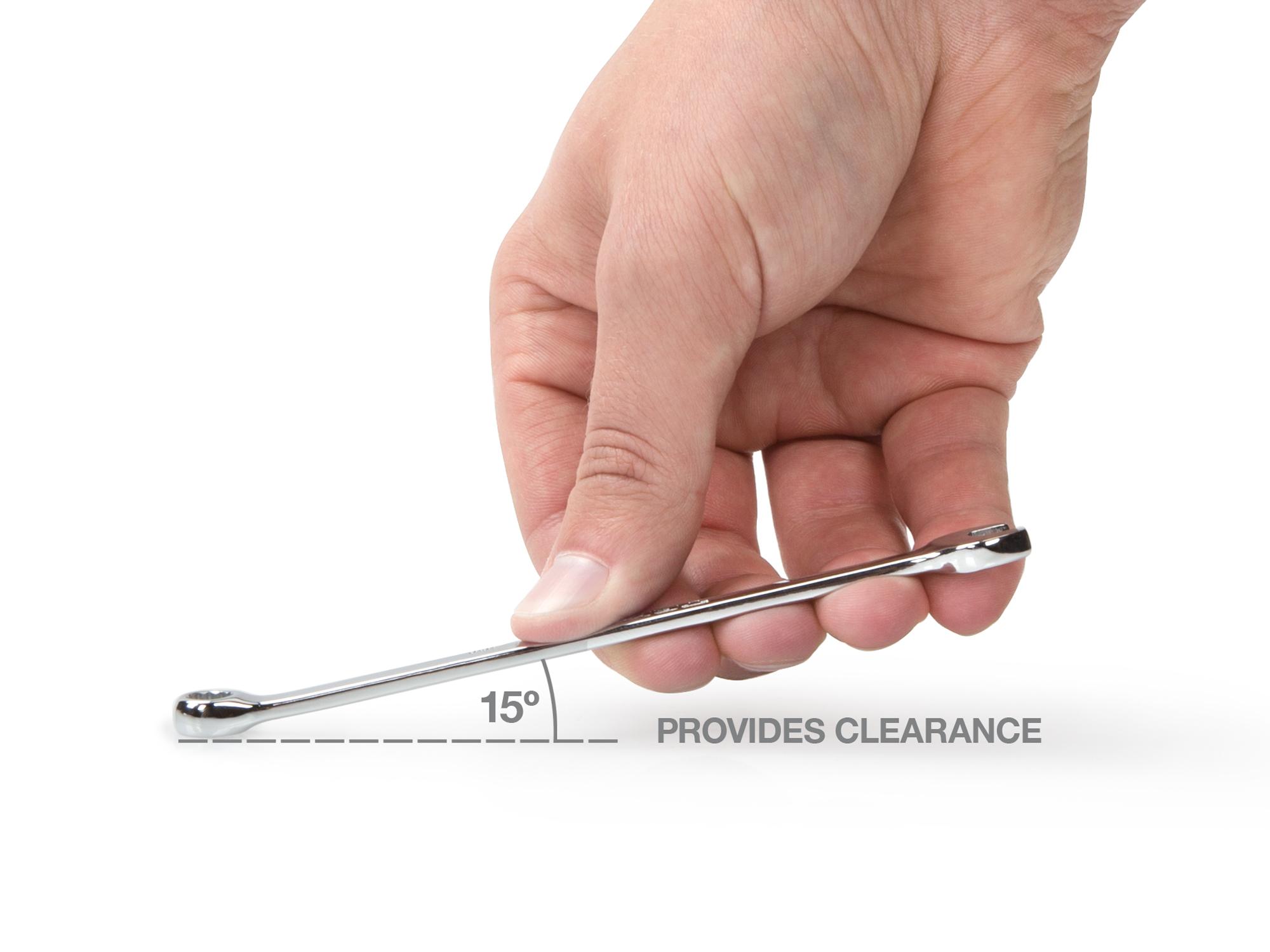 Dimensions for Tekton combination wrench. Item #18256