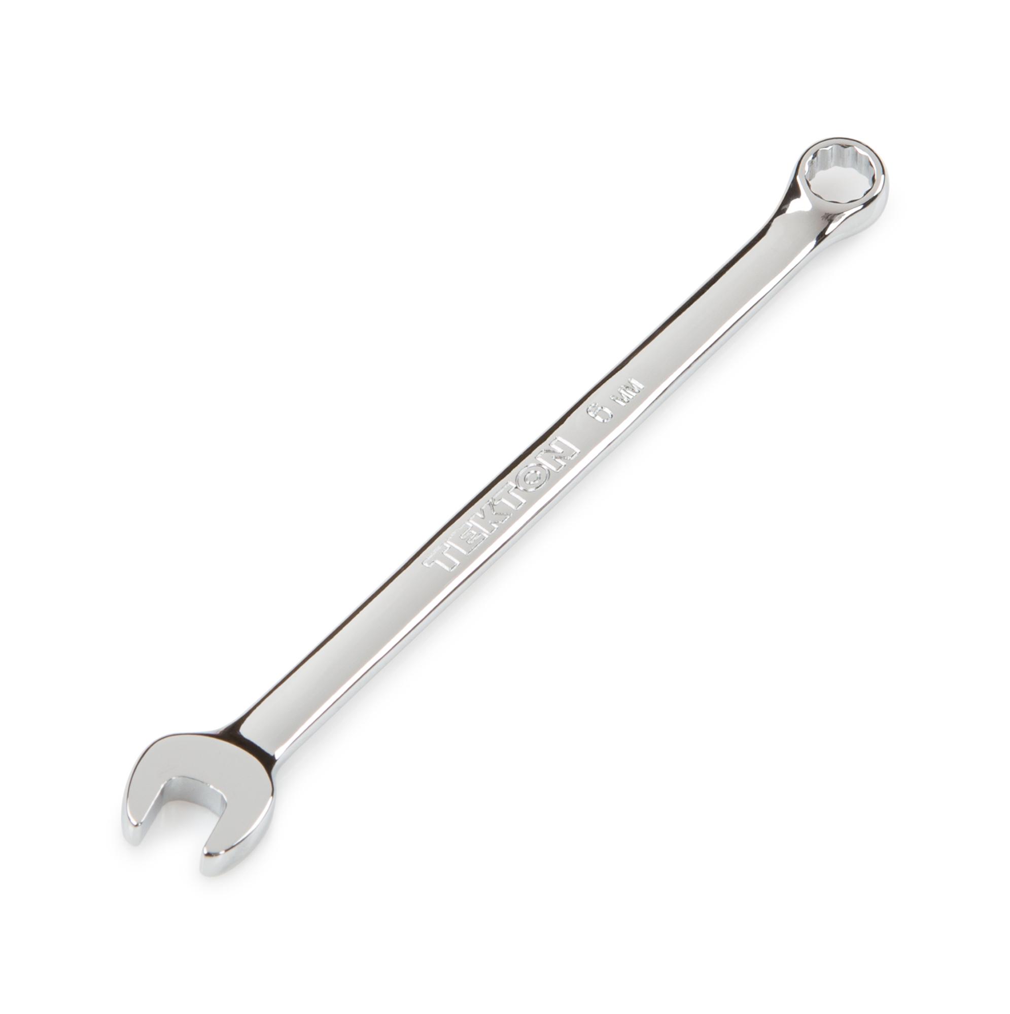 Front-right angle view of Tekton combination wrench. Item #18275