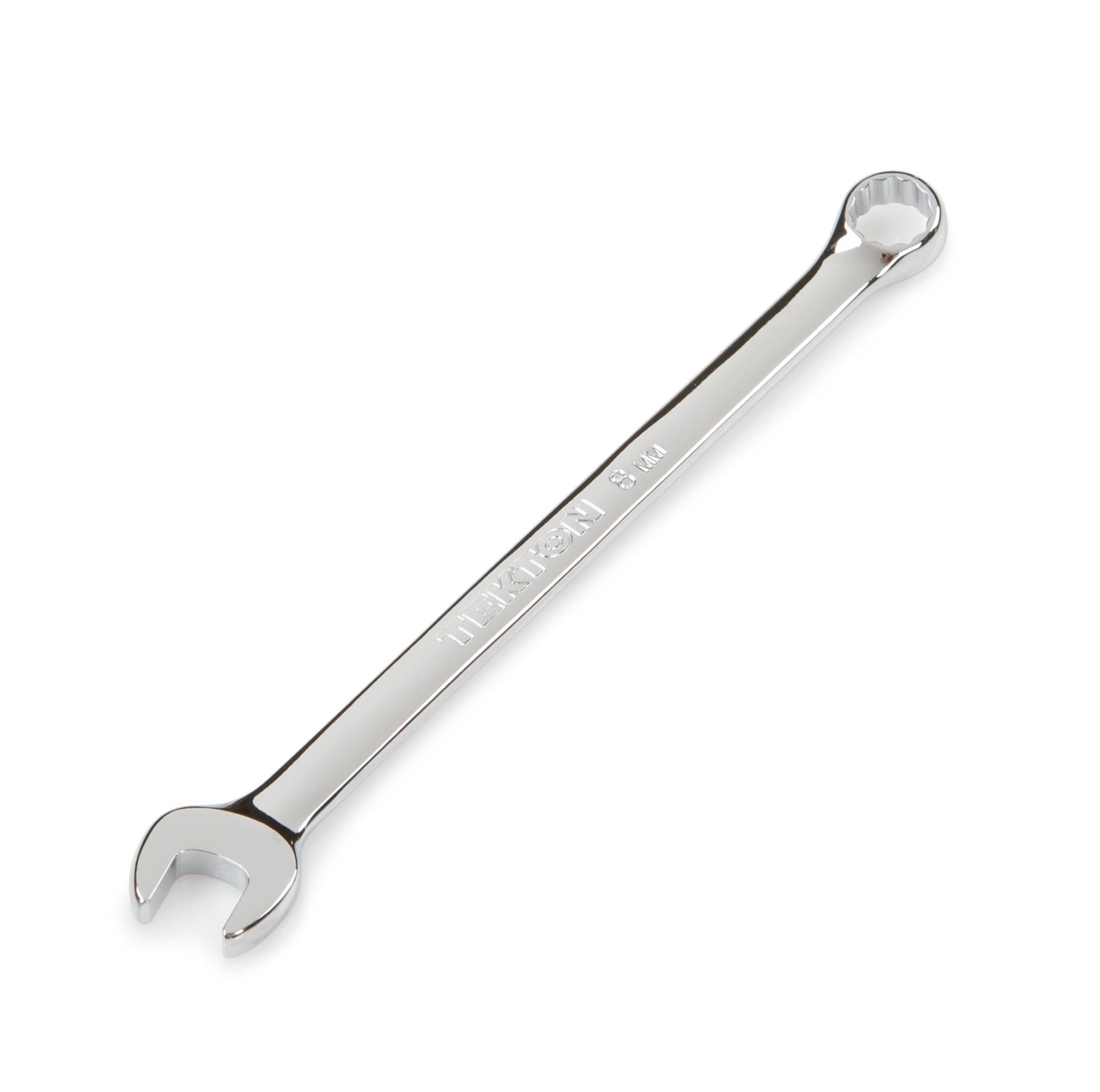 Front-right angle view of Tekton combination wrench. Item #18277