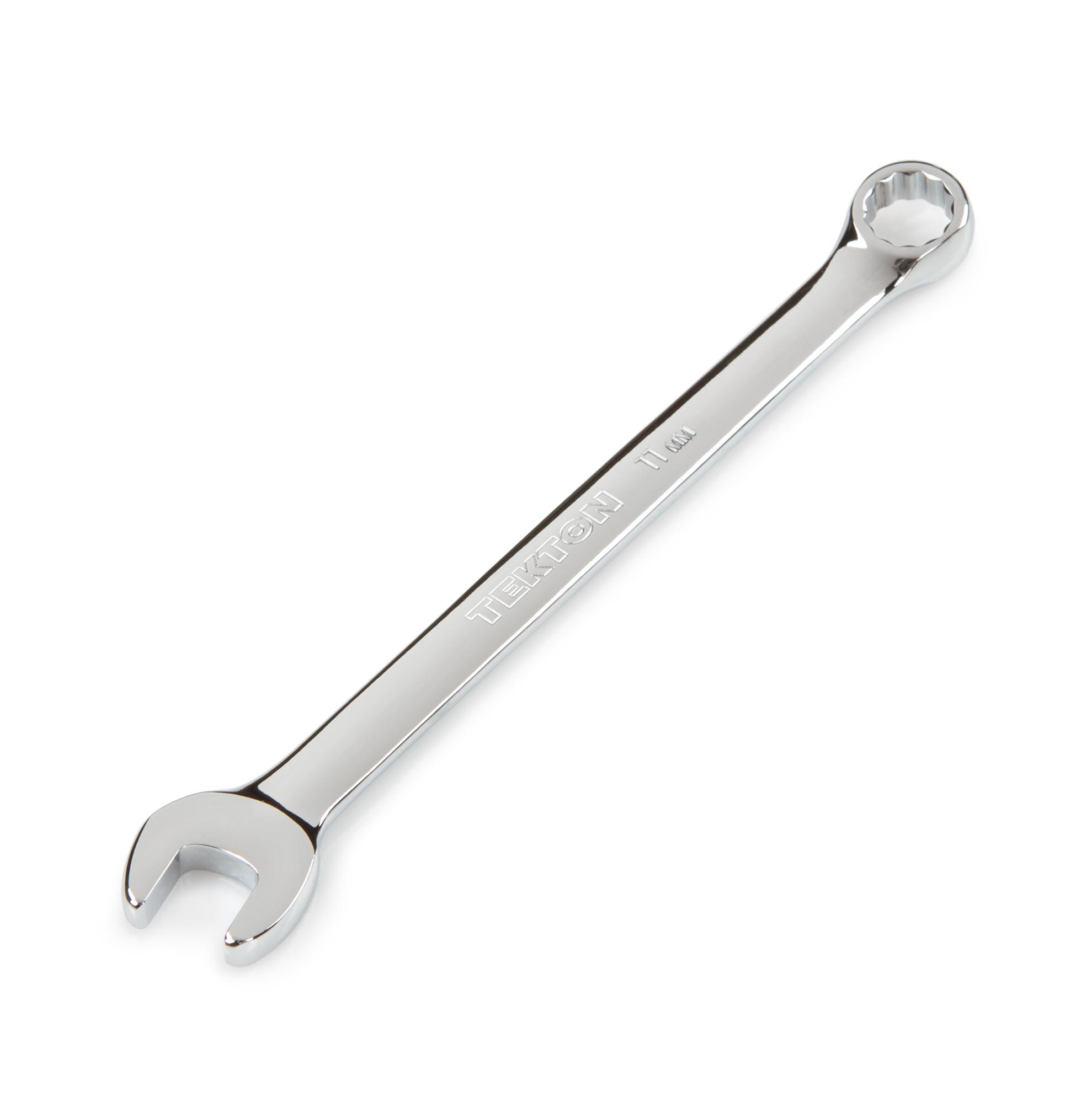 Front-right angle view of Tekton combination wrench. Item #18281