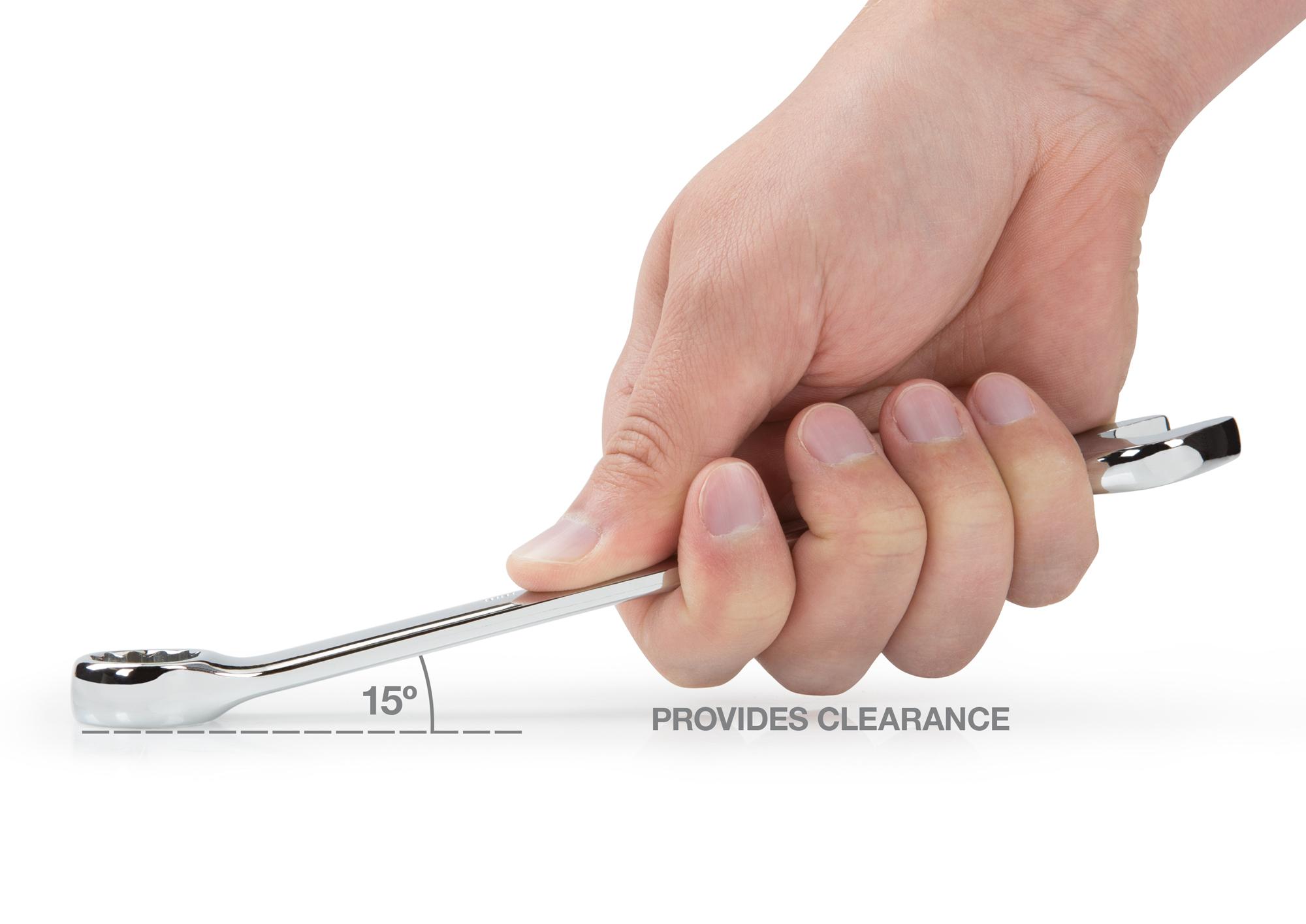 Dimensions for Tekton combination wrench. Item #18285