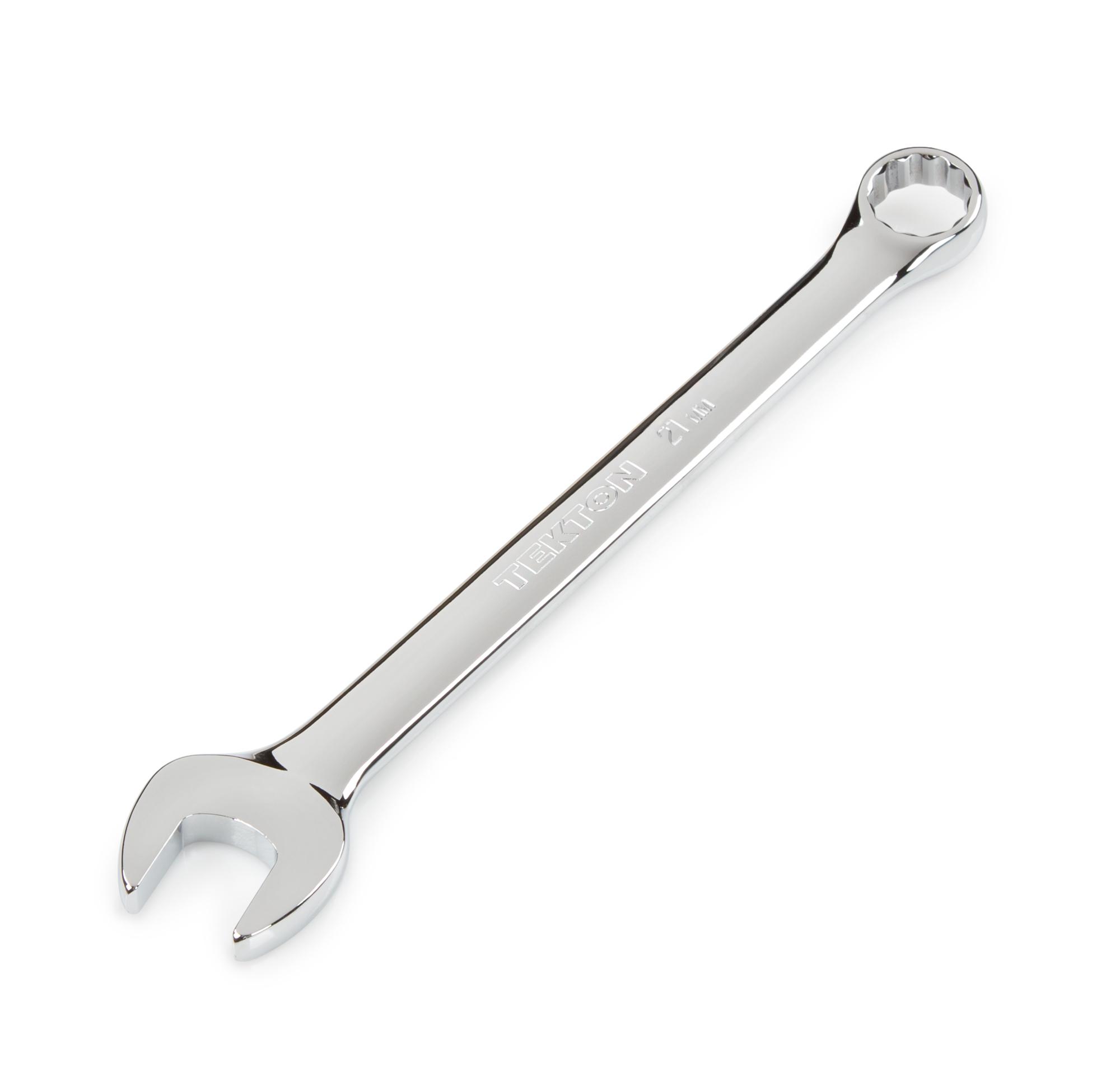 Front-right angle view of Tekton combination wrench. Item #18292