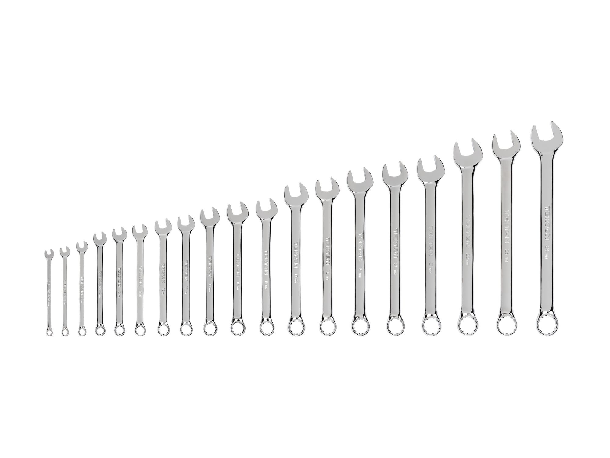 19-Piece Combination Wrench Set (6-24 mm) | TEKTON