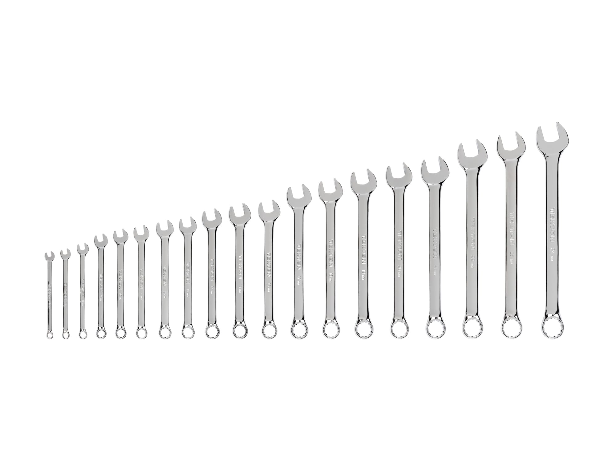 TEKTON Combination Wrench Set, 19-Piece (6-24 mm)