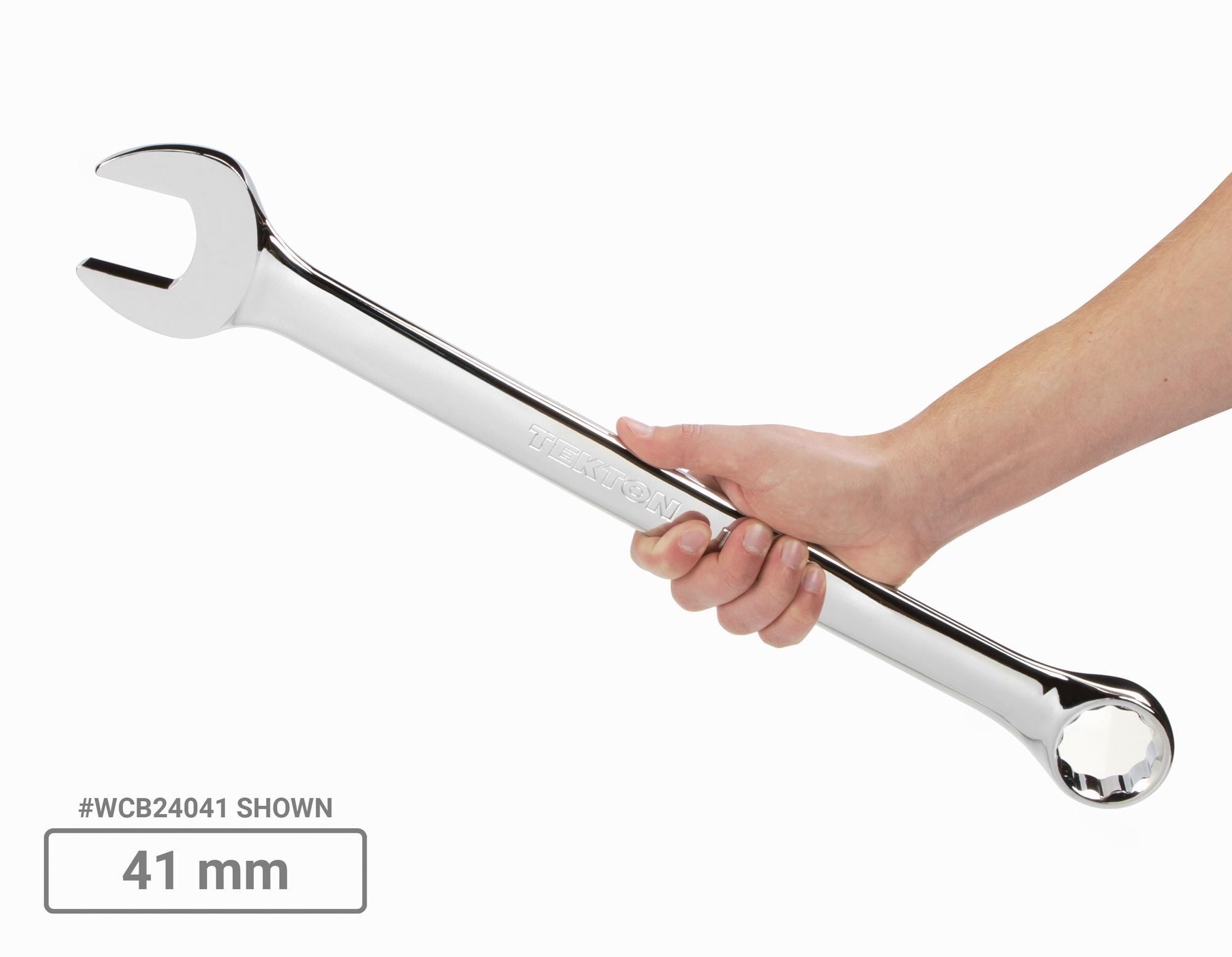 TEKTON Combination Wrench Set, 9-Piece (33 - 50 mm, Common Sizes)