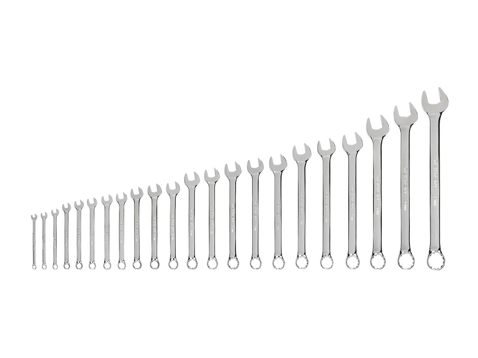 TEKTON Combination Wrench Set, 22-Piece (6 - 32 mm, Common Sizes)