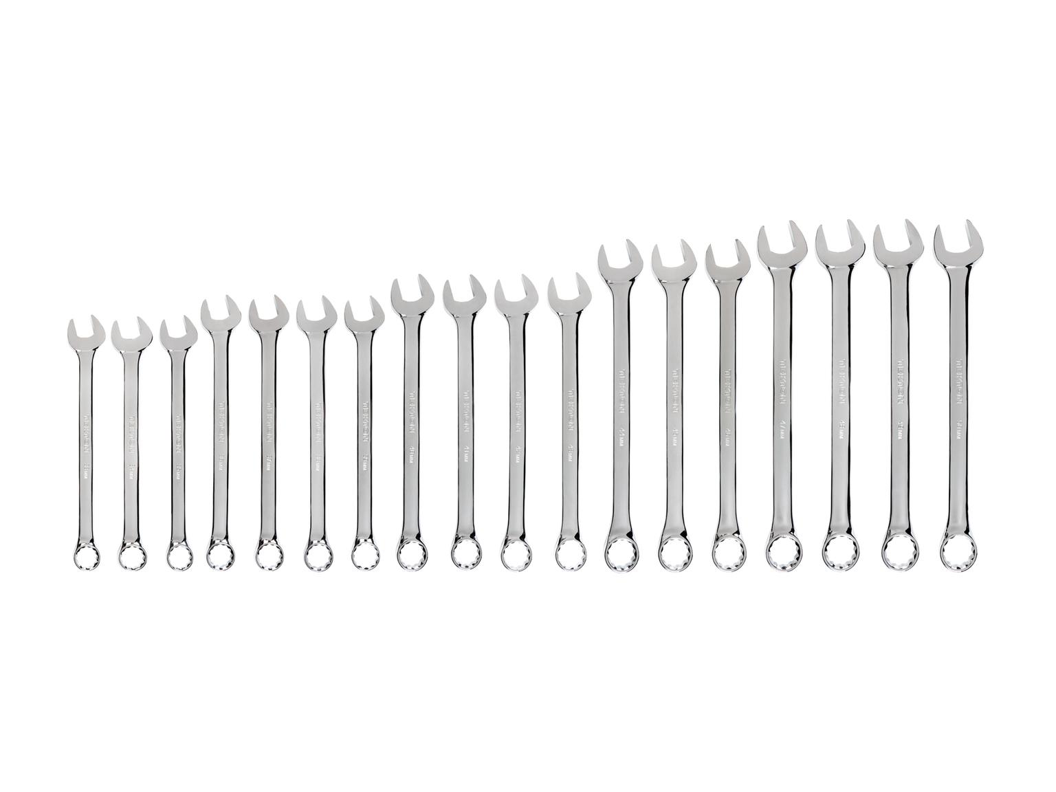 TEKTON Combination Wrench Set, 18-Piece (33 - 50 mm)