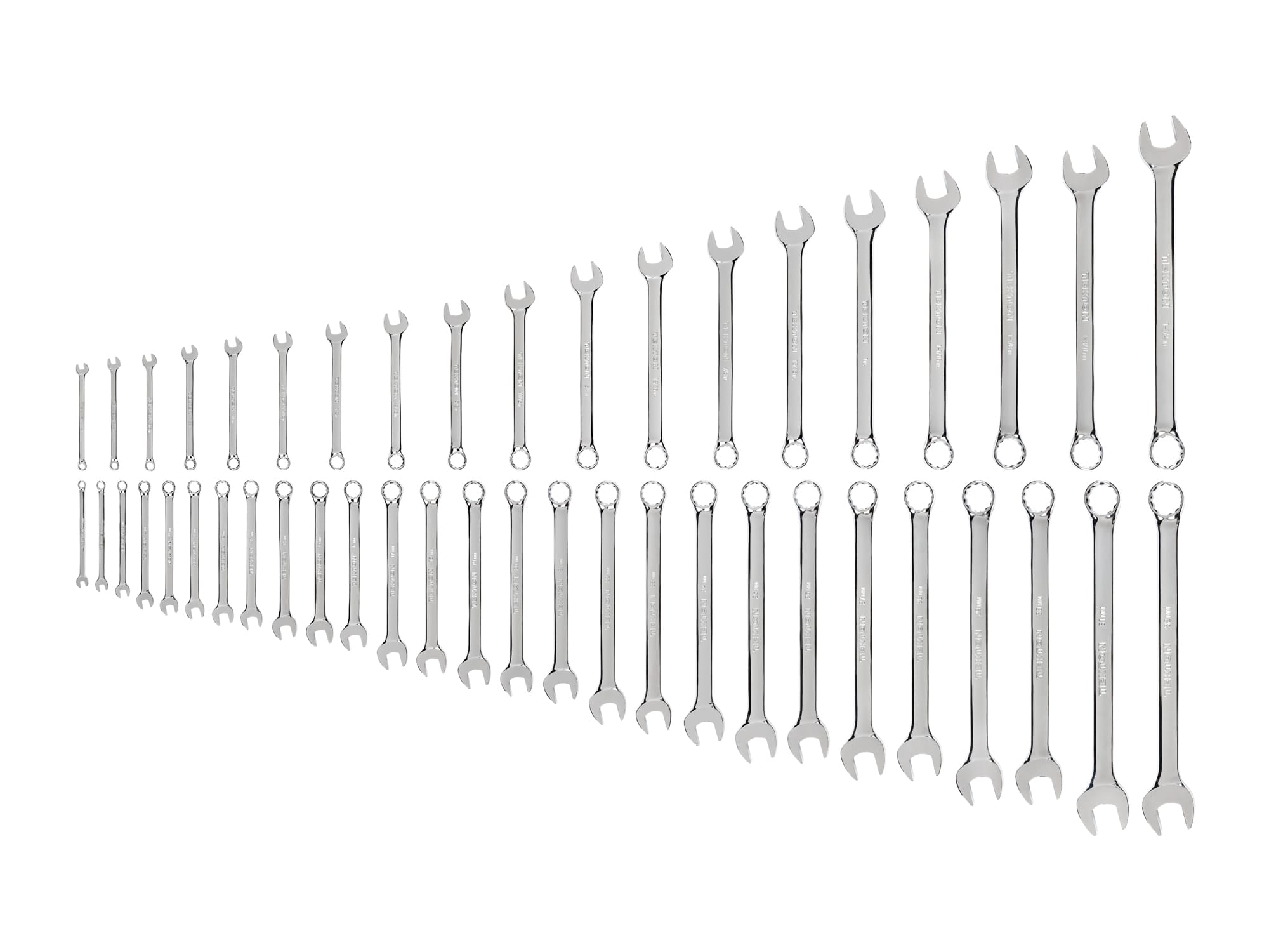 TEKTON Combination Wrench Set, 46-Piece (1/4 - 1-1/4 in., 6-32 mm)