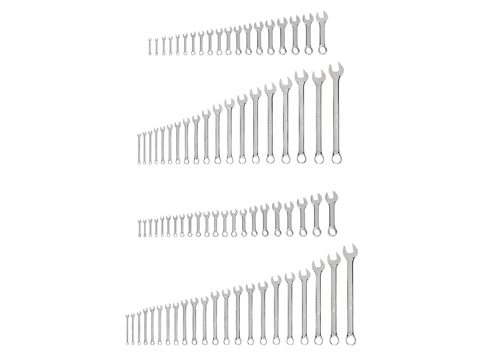 TEKTON Stubby and Standard Length Combination Wrench Set, 82-Piece (1/4 - 1-1/4 in., 6 - 32 mm, Common Sizes)