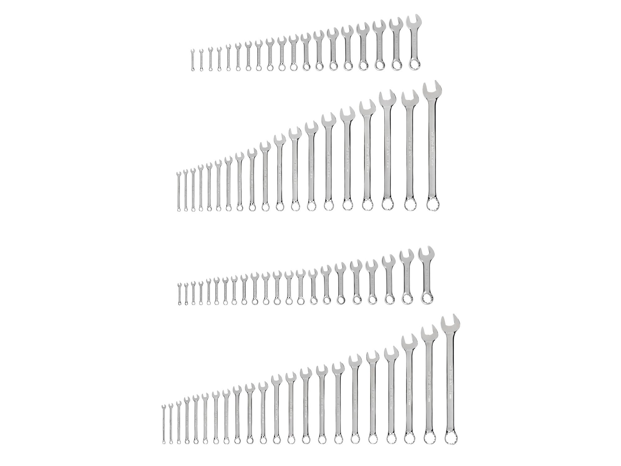 Stubby and Standard Length Combination Wrench Set, 82-Piece (Common Sizes)