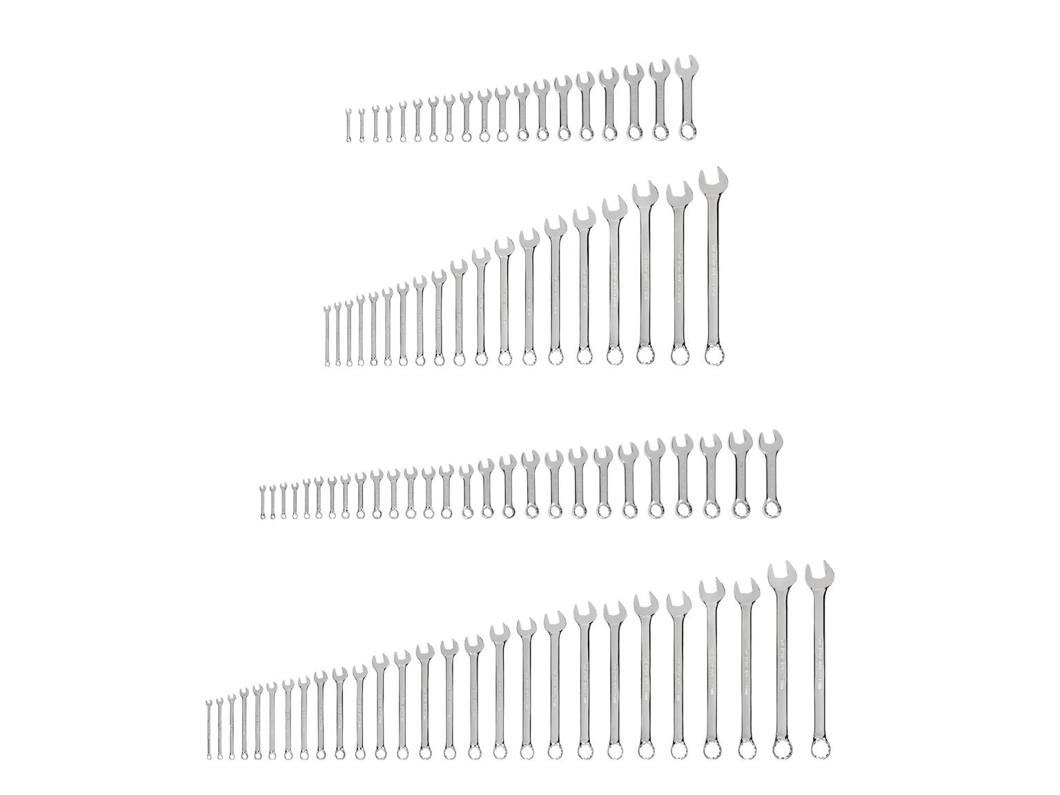 TEKTON Stubby and Standard Length Combination Wrench Set, 92-Piece (1/4 - 1-1/4 in., 6 - 32 mm)