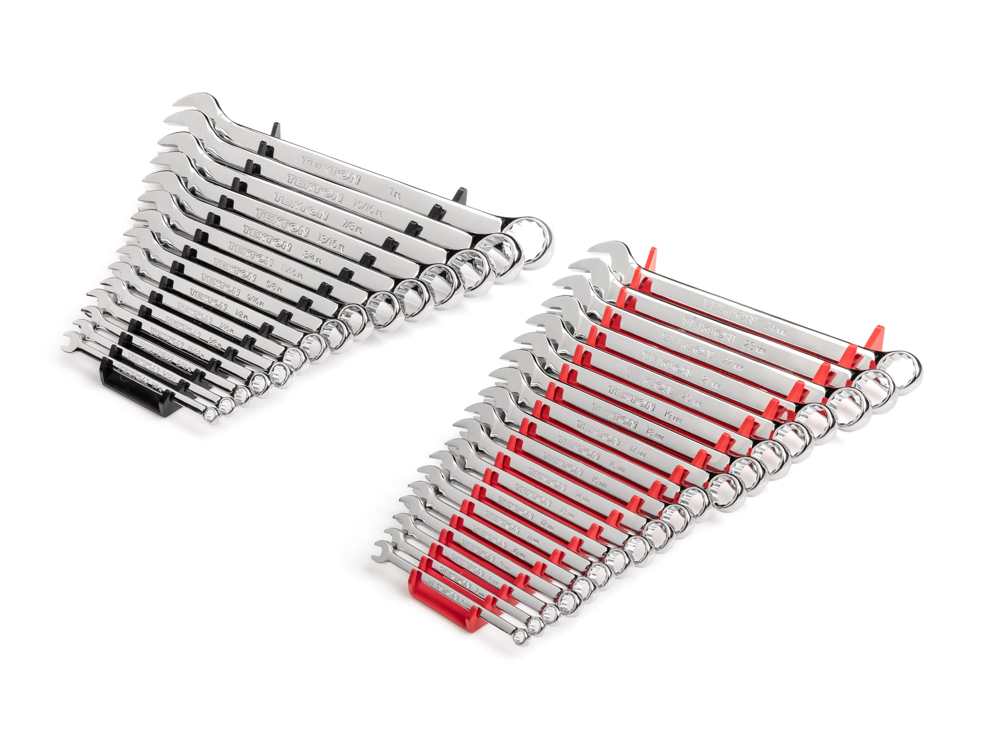 34-Piece Combination Wrench Set - Rack | TEKTON