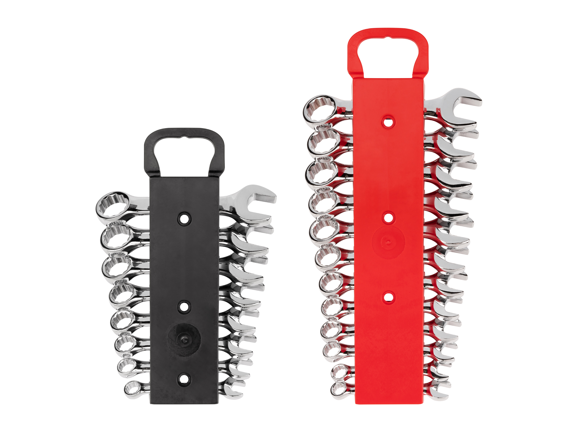 Includes: 5/16 - 3/4 inch (SAE), 8-19 mm (Metric). 12 point stubby combination wrenches. No skipped sizes. Comes with holder. WCB91601.