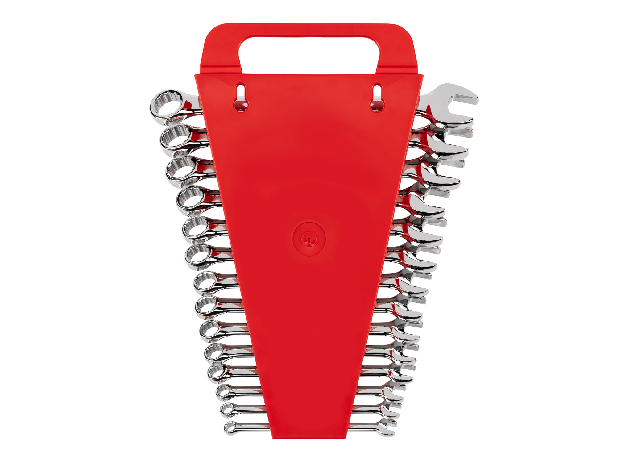 Includes: 6-19 mm (Metric) combination wrenches with no skipped sizes, plus holder organizer. #WCB92201.