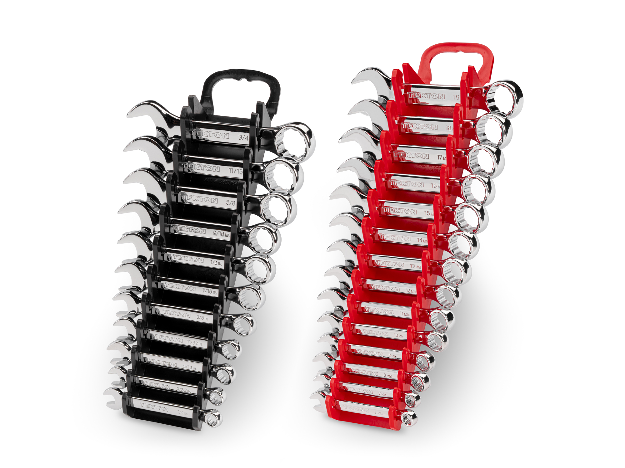 thumbnail image 2 of TEKTON 25-Piece Stubby Combination Wrench Set - 1/4-3/4" & 6-19mm With Storage Holders 2 of 3