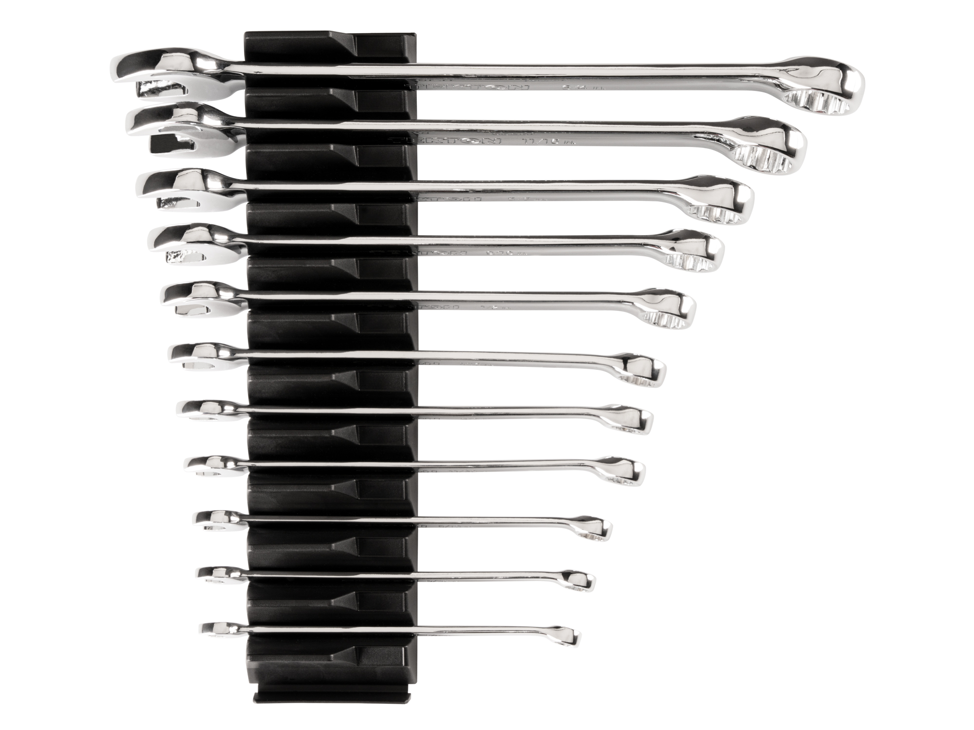 TEKTON Combination Wrench Set with Modular Organizers, 11-Piece (1/4-3/4 in.)