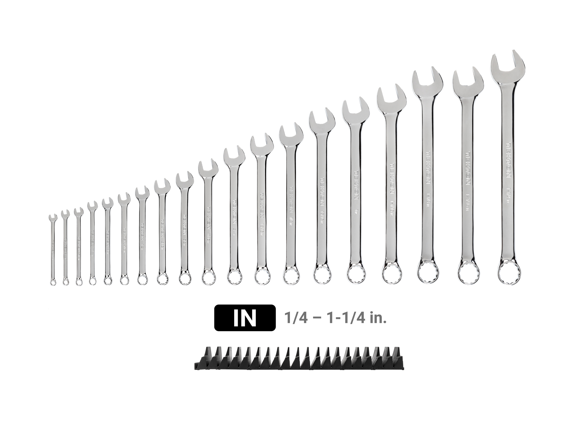 Combination Wrench Set with Organizer (1/4 - 1-1/4 in.) | TEKTON