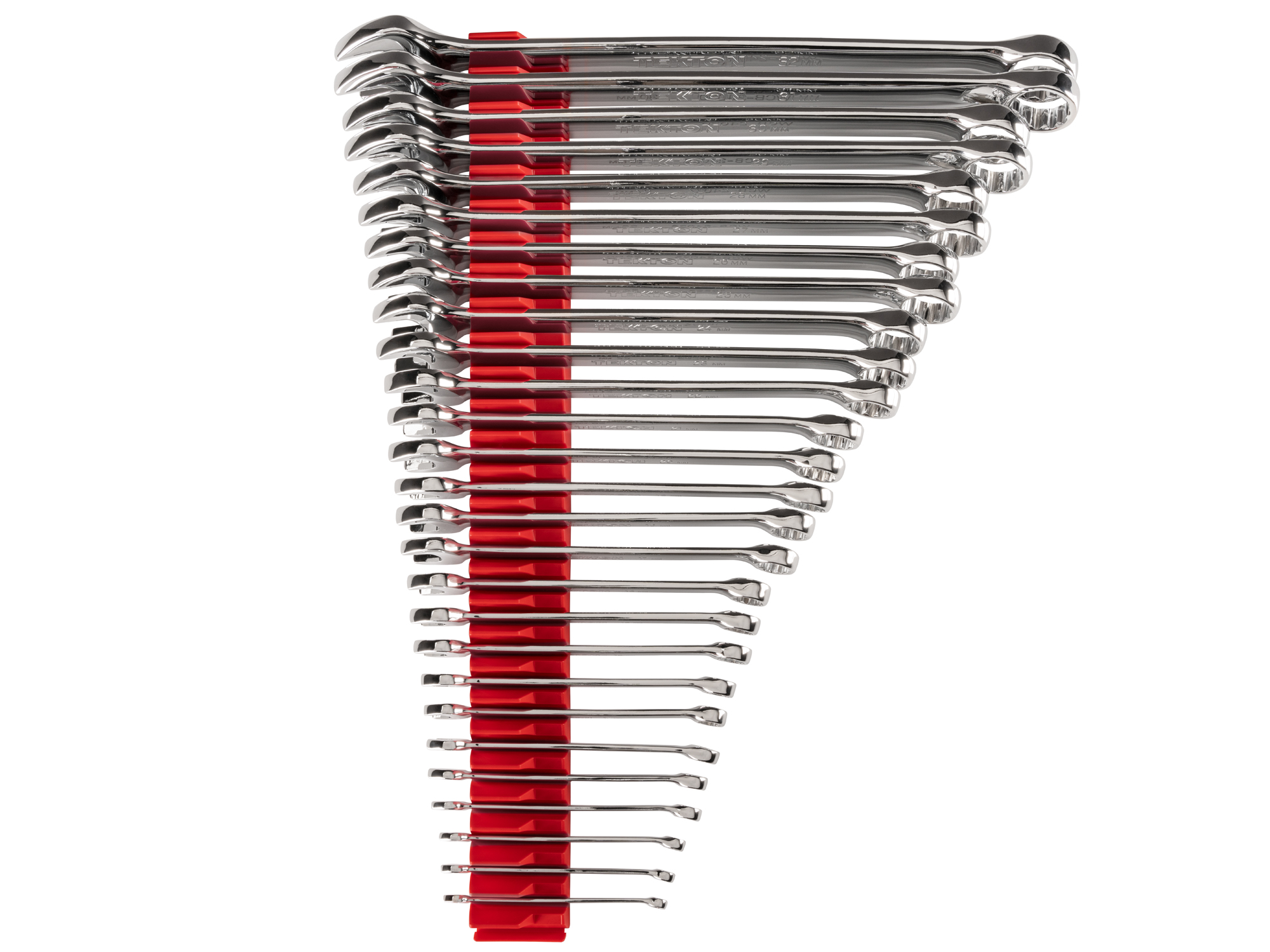 TEKTON Combination Wrench Set with Modular Organizers, 27-Piece (6-32 mm)